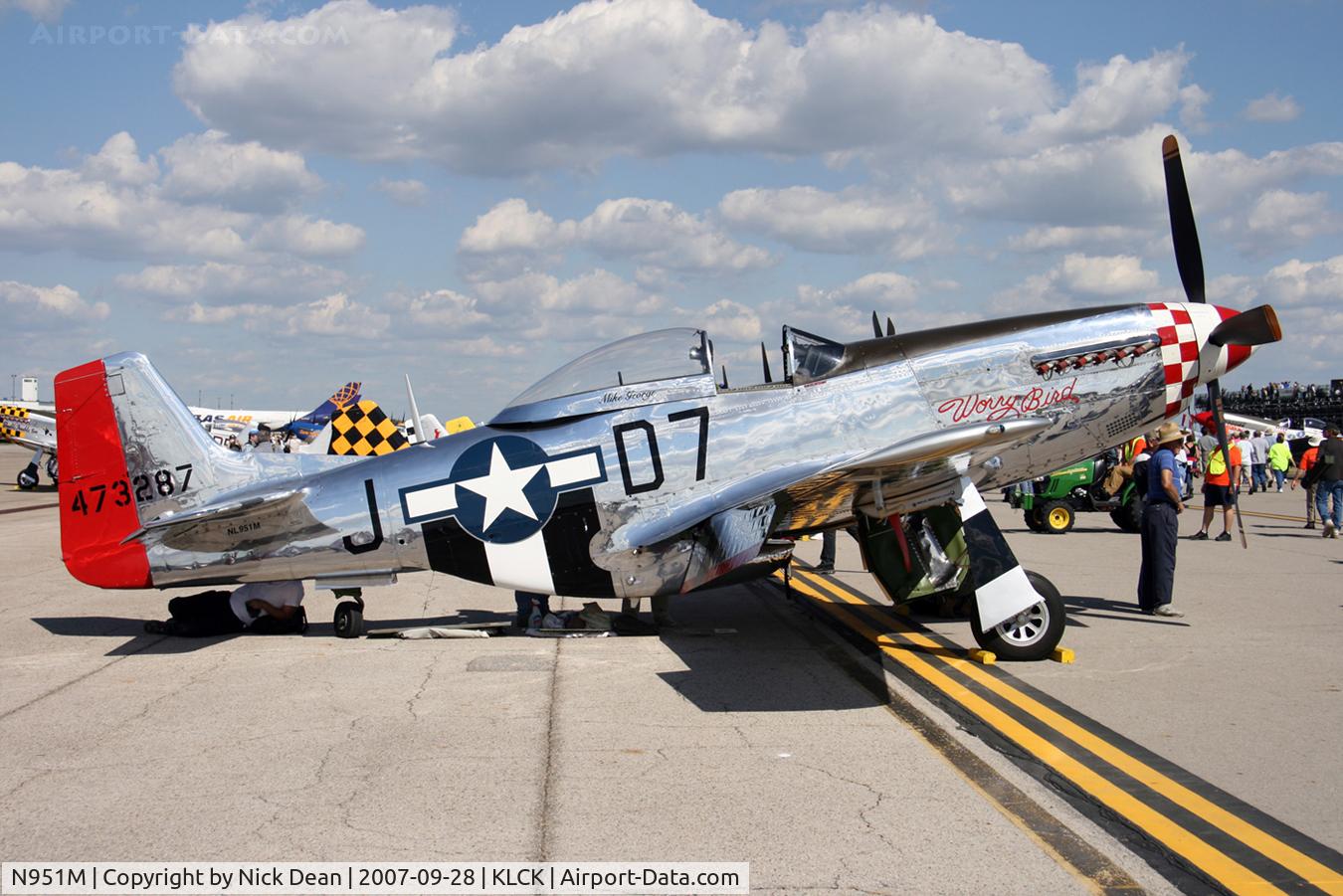 N951M, 1944 North American P-51D Mustang C/N 122-39746 (44-73287N), KLCK C/N 122-39746