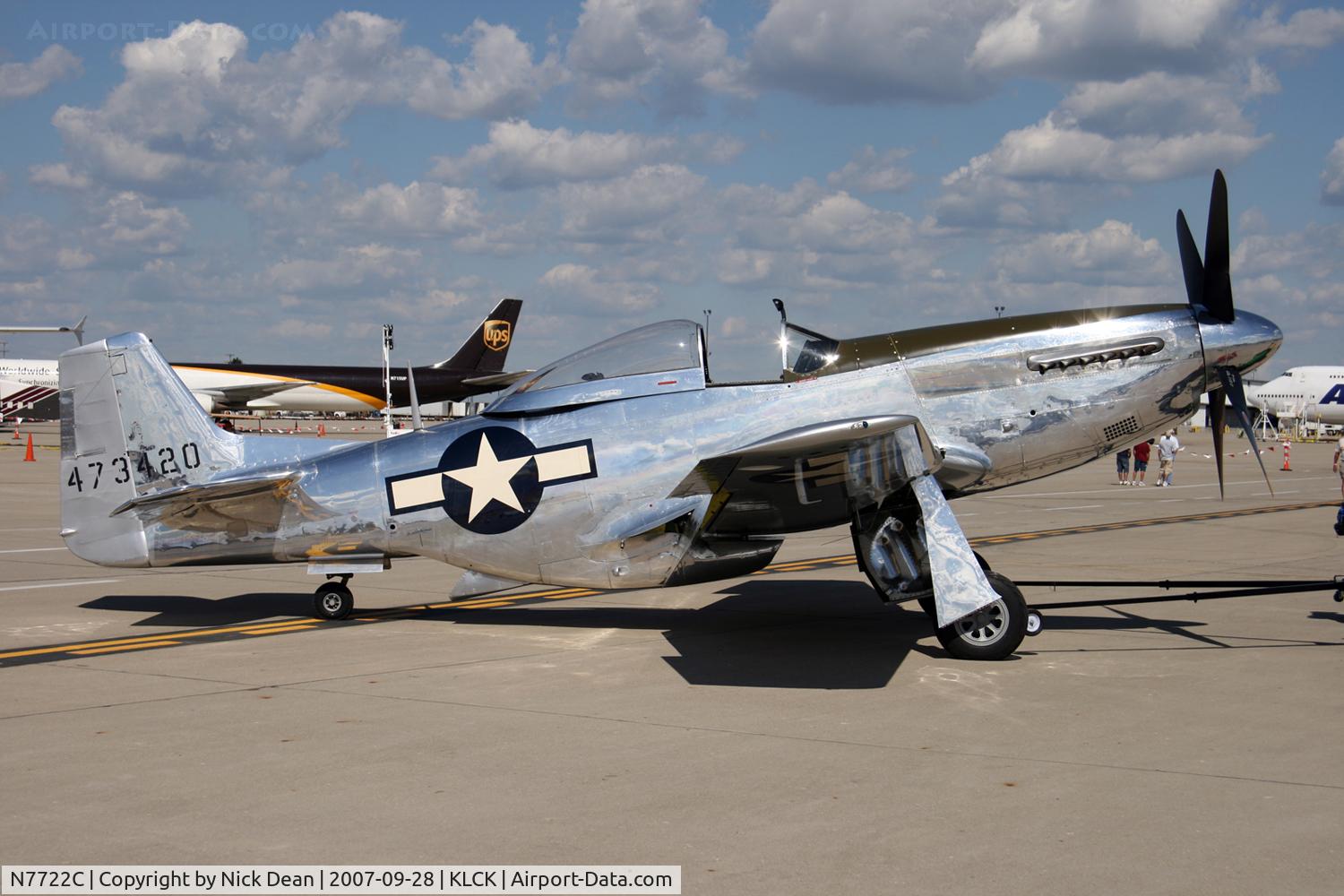 N7722C, 1944 North American F-51D Mustang C/N 44-73420, KLCK C/N 122-39879