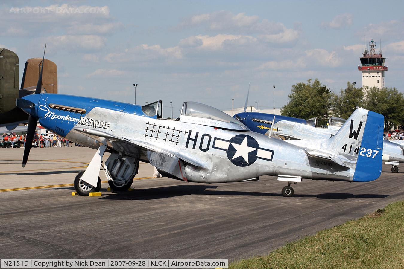 N2151D, 1944 North American F-51D Mustang C/N 122-40196, KLCK C/N 122-40196