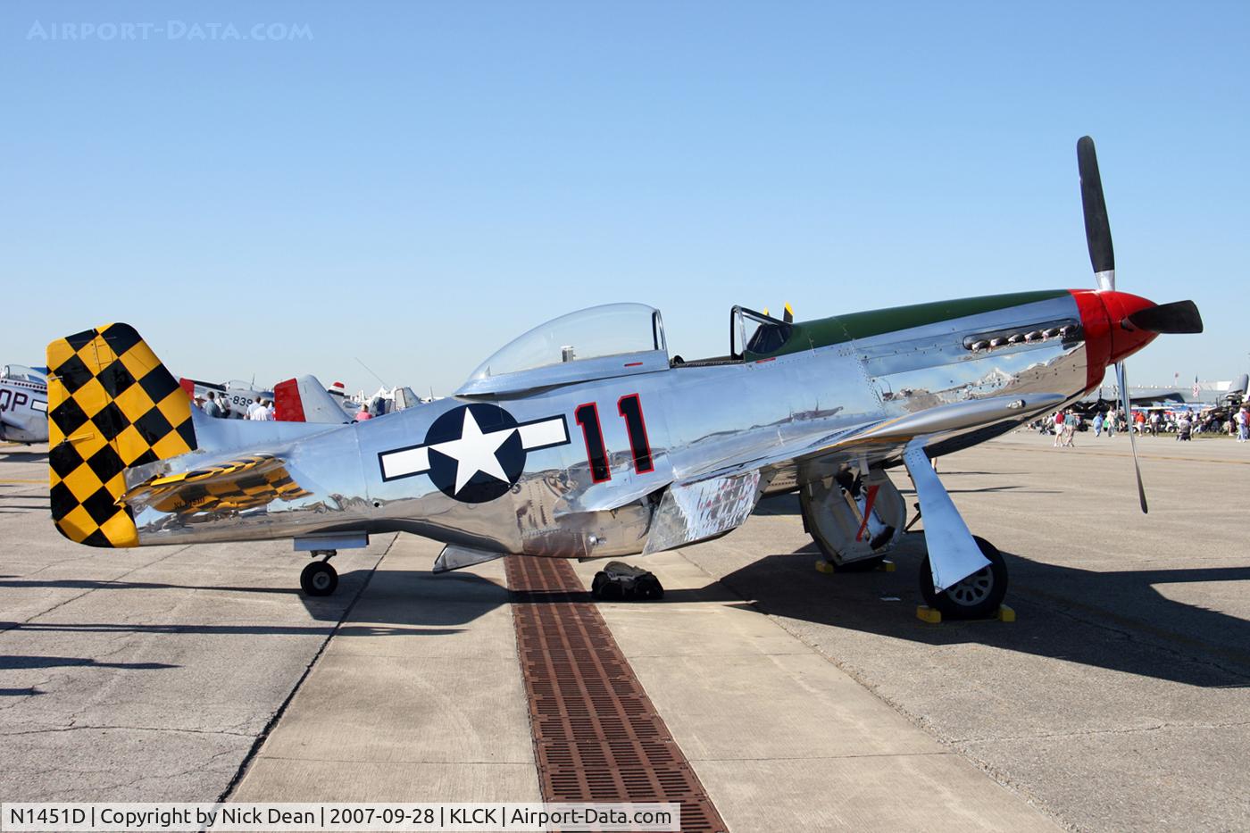 N1451D, 1944 North American P-51D Mustang C/N 44-74446A, KLCK C/N 122-40986