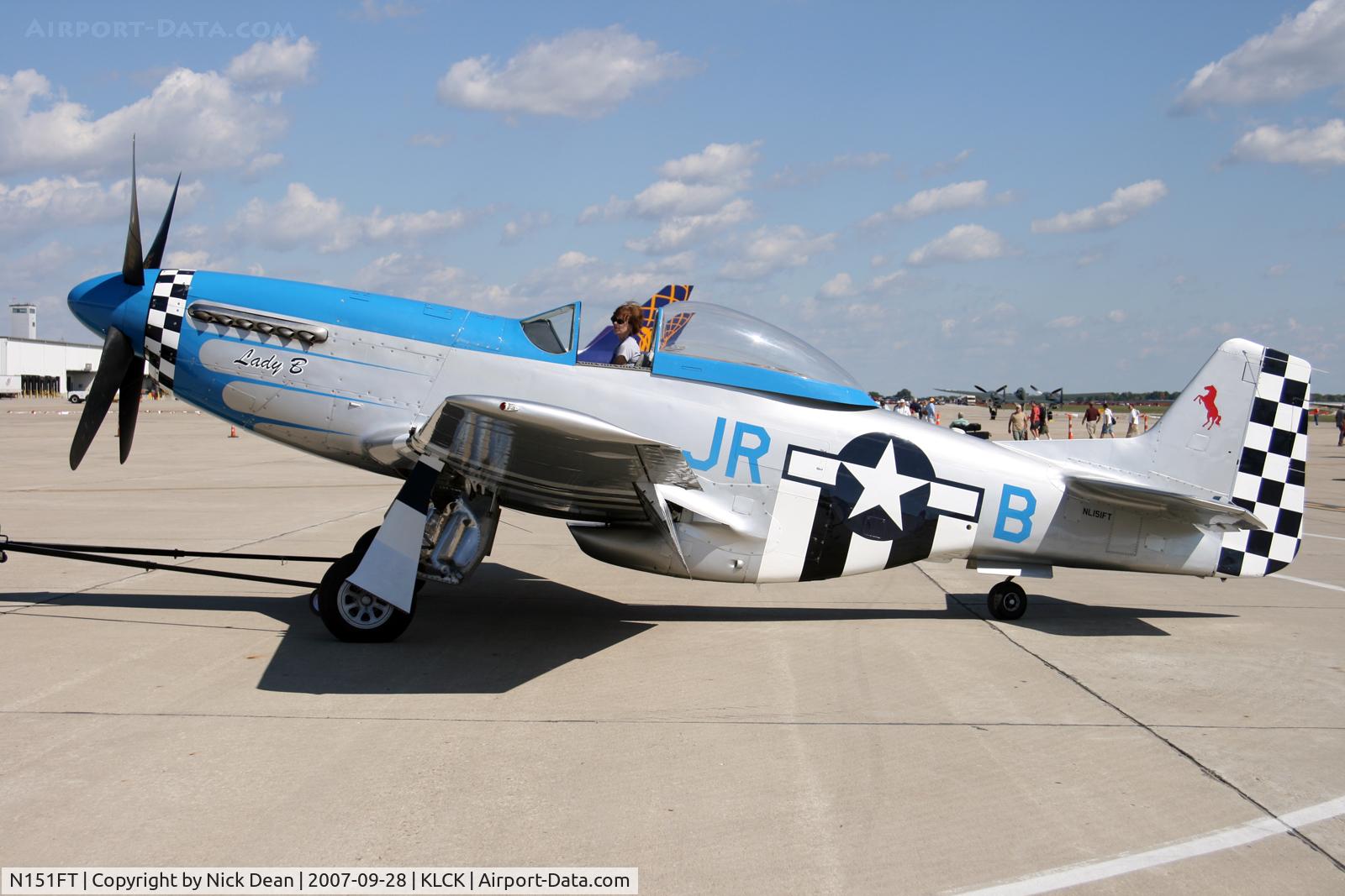 N151FT, 1945 North American P-51D Mustang C/N 44-74506, KLCK C/N 122-41046