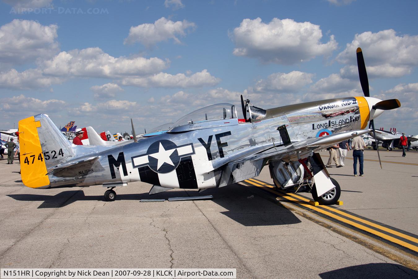 N151HR, 1945 North American P-51D Mustang C/N 12241064, KLCK C/N 122-41064