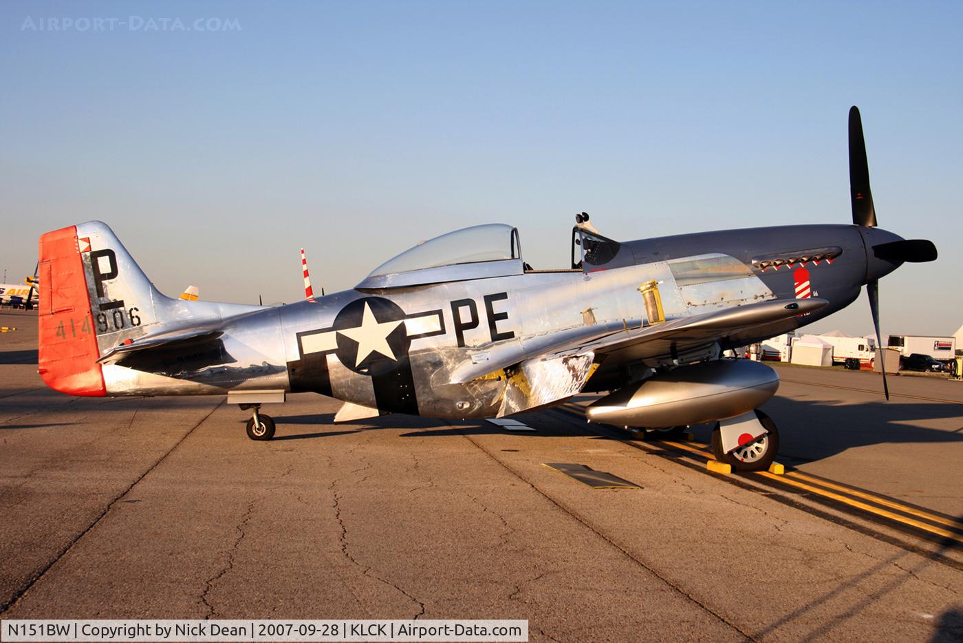 N151BW, 1962 North American P-51D Mustang C/N 44-74813, KLCK C/N 122-41353