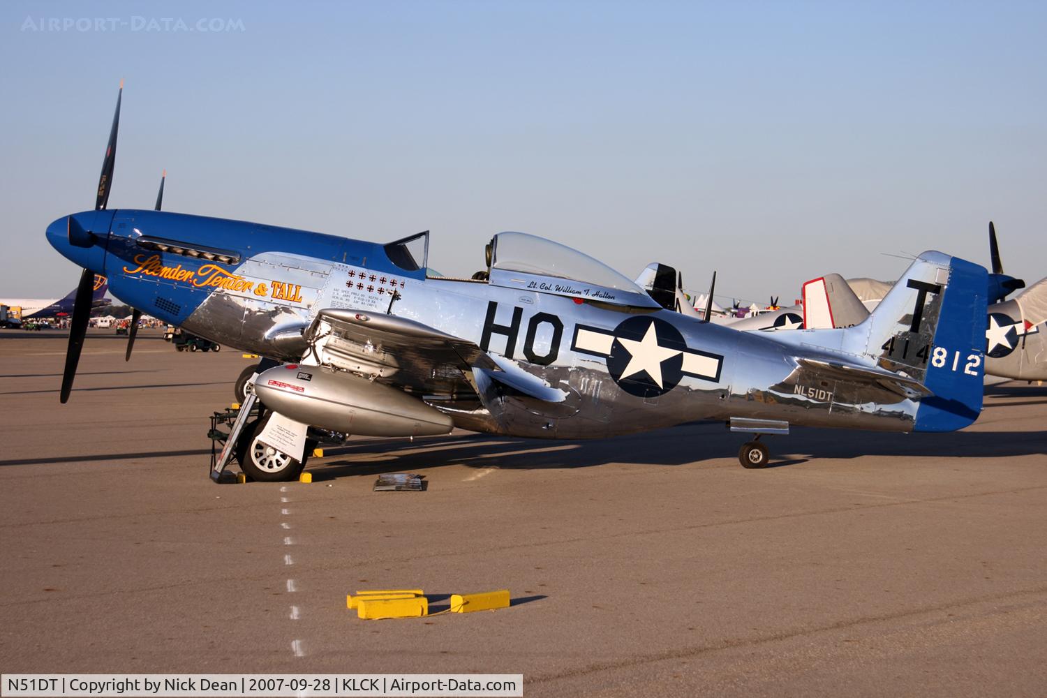 N51DT, 1957 North American/aero Classics P-51D C/N 44-74950, KLCK C/N 122-41490