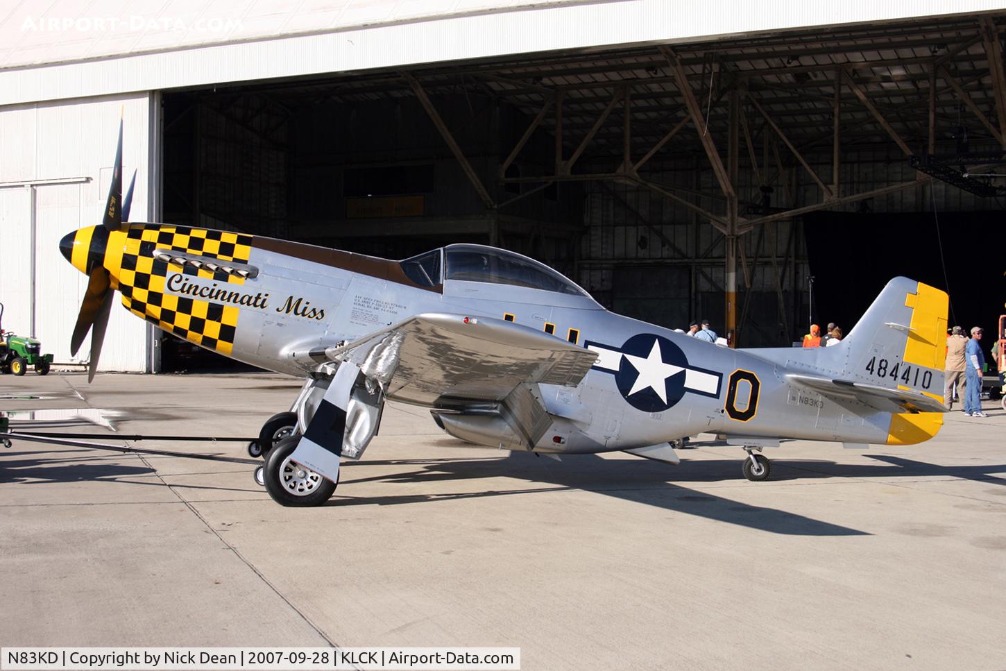 N83KD, 1944 North American F-51D Mustang C/N 44-84410, KLCK C/N 122-44266