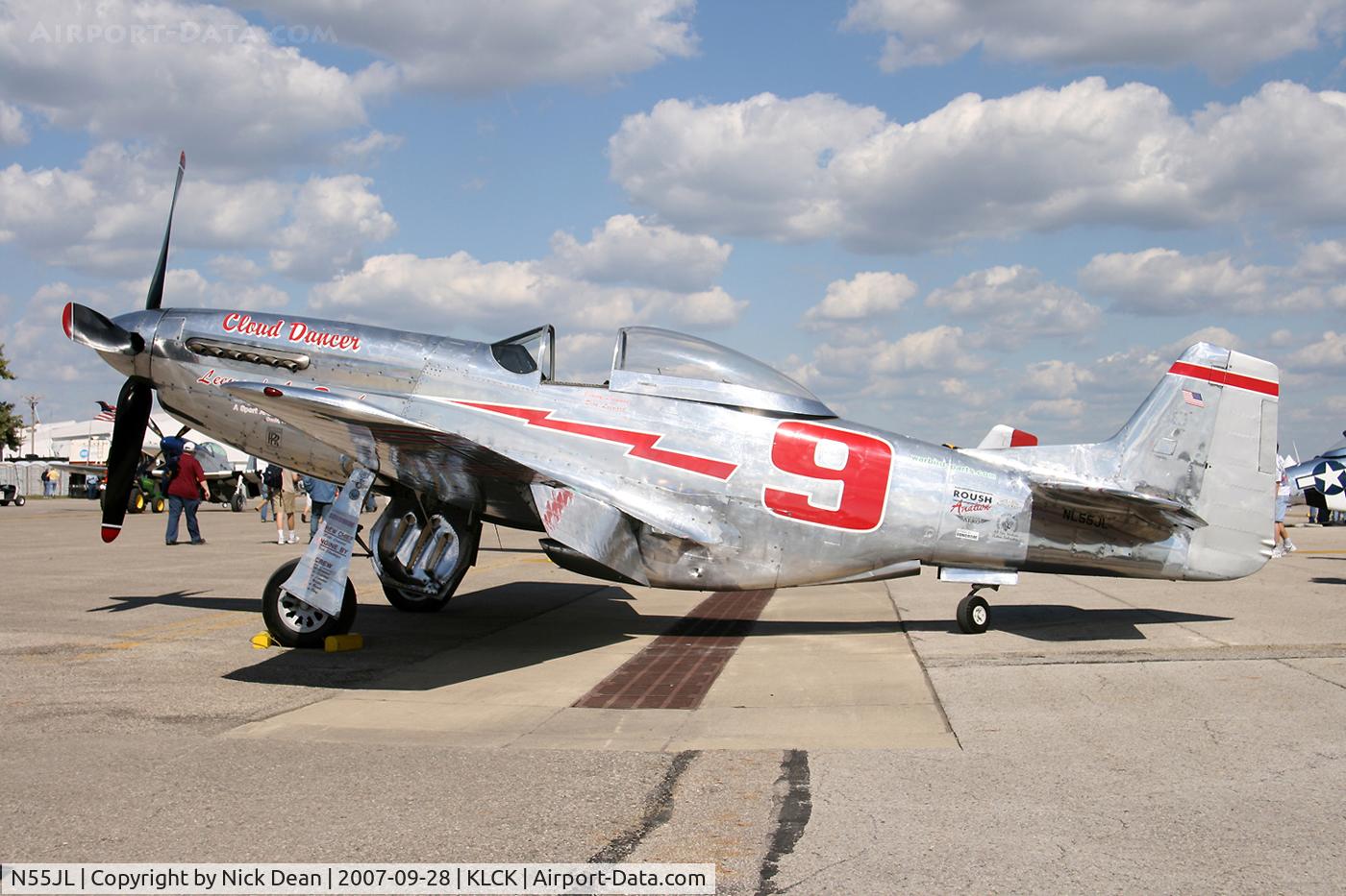 N55JL, 1944 North American F-51D Mustang C/N 124-44471, KLCK C/ 122-44471