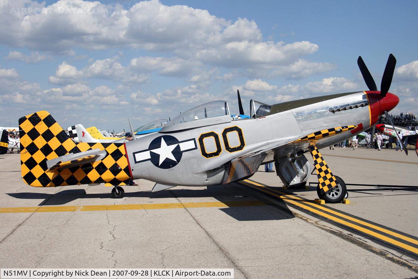 N51MV, 1945 North American F-51D Mustang C/N 45-11391, KLCK C/N 122-48144
