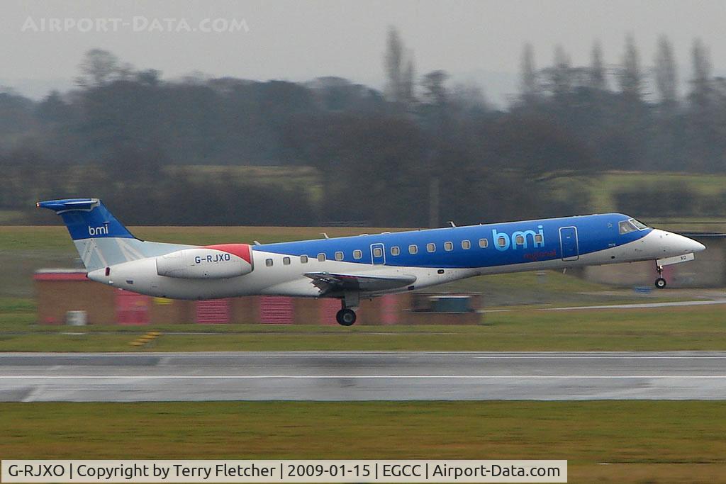 G-RJXO, 2000 Embraer ERJ-145MP (EMB-145MP) C/N 145339, BMI EmbraerJet arrives Manchester UK