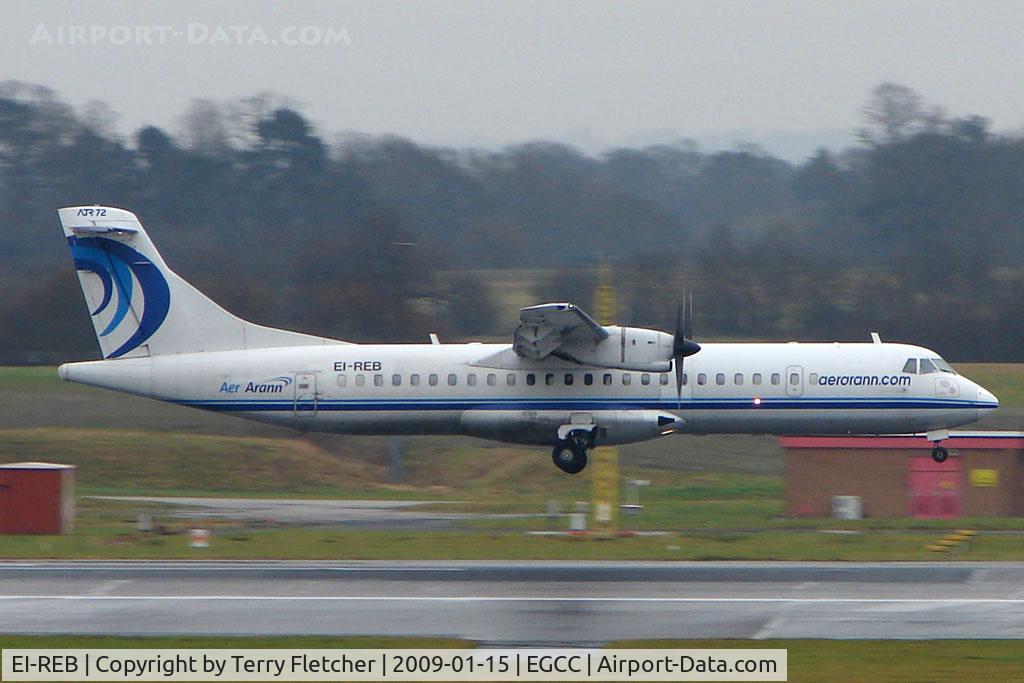 EI-REB, 1996 ATR 72-202 C/N 470, Aer Arran Atr72 at Manchester UK