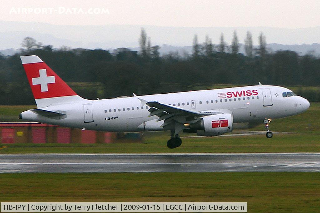 HB-IPY, 1996 Airbus A319-112 C/N 621, Swiss Airlines A319 at Manchester (UK)