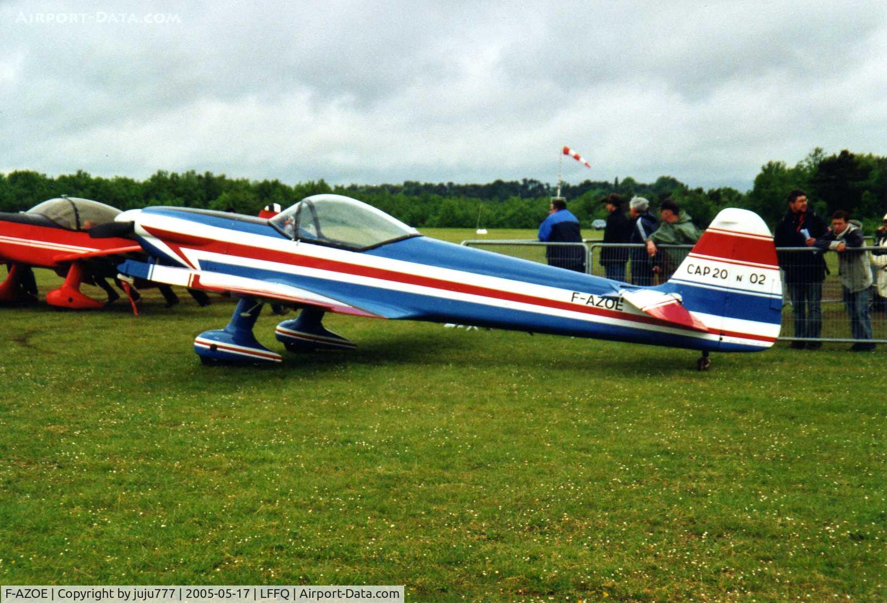 F-AZOE, Mudry CAP-20E C/N 02, on display at Cerny La Ferté-Alais