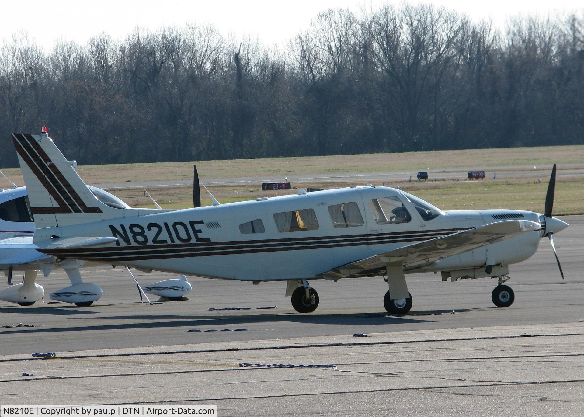 N8210E, 1982 Piper PA-32R-301T Turbo Saratoga SP Saratoga C/N 32R-8229053, Parked at the Downtown Shreveport airport.