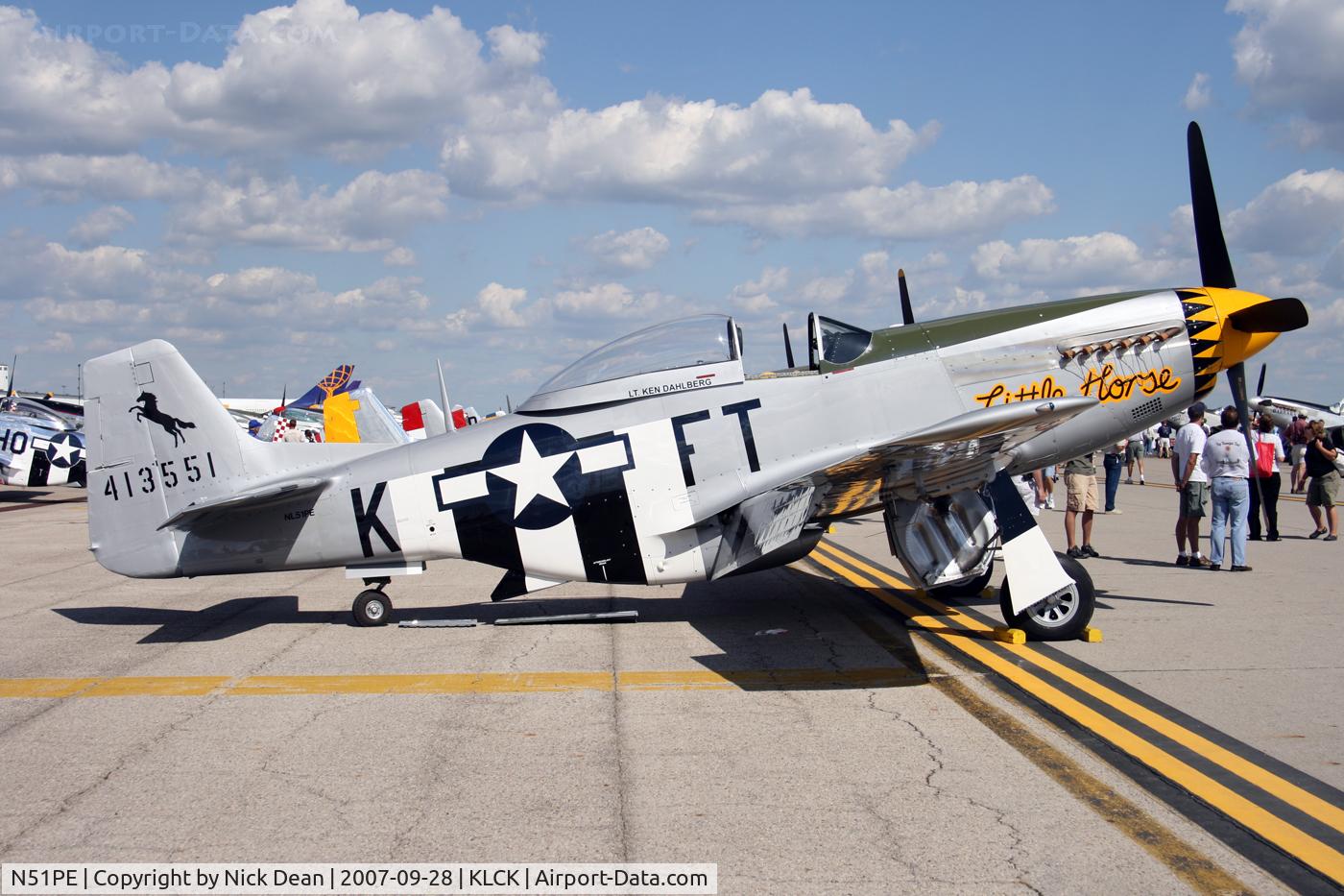 N51PE, North American F-51D Mustang C/N 45-11586, KLCK C/N 124-48339