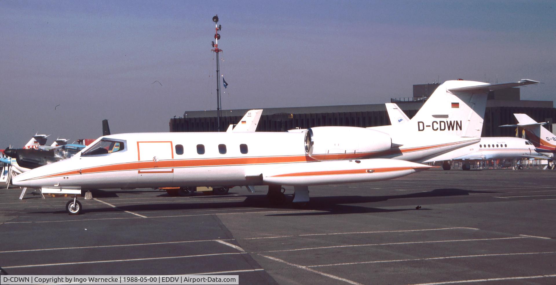 D-CDWN, 1978 Gates Learjet 35A C/N 35A-175, Gates Learjet 35A at the ILA 1988, Hannover