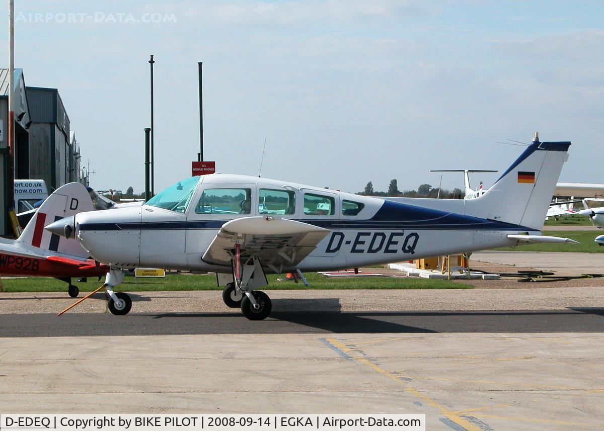 D-EDEQ, 1974 Beech B24R Sierra C/N MC-239, RESIDENT SIERRA. UK REGISTERED G-EDEO 2009-11-12