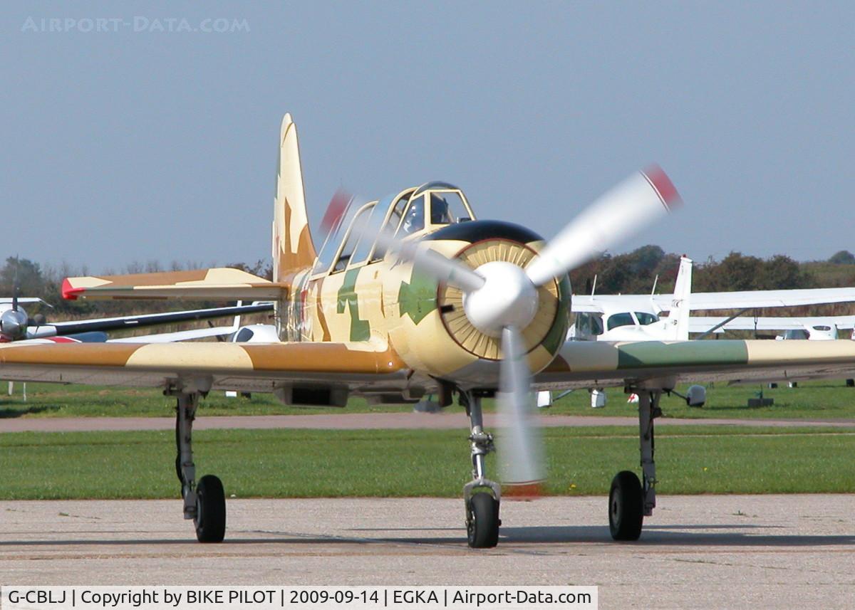 G-CBLJ, 1988 Bacau Yak-52 C/N 888615, THE BUSINESS END OF THIS EYE CATCHING YAK