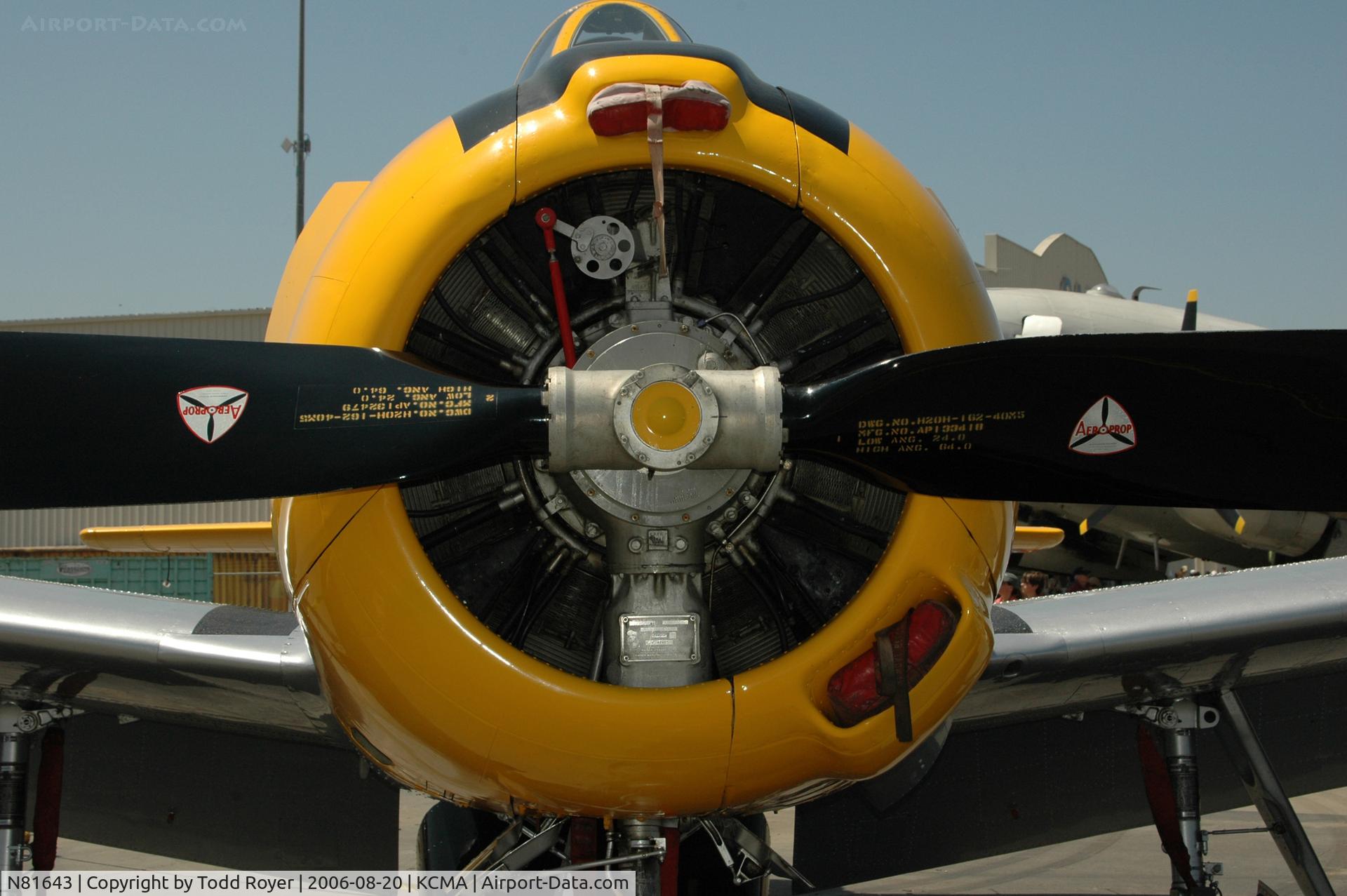 N81643, 1949 North American T-28A Trojan C/N 159-155 (49-1643), Camarillo Airshow 2006
