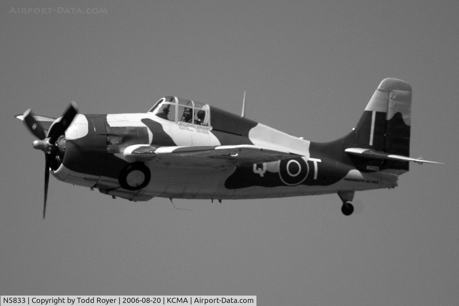 N5833, 1945 General Motors (Grumman) FM-2 Wildcat C/N 5833, Camarillo Airshow 2006