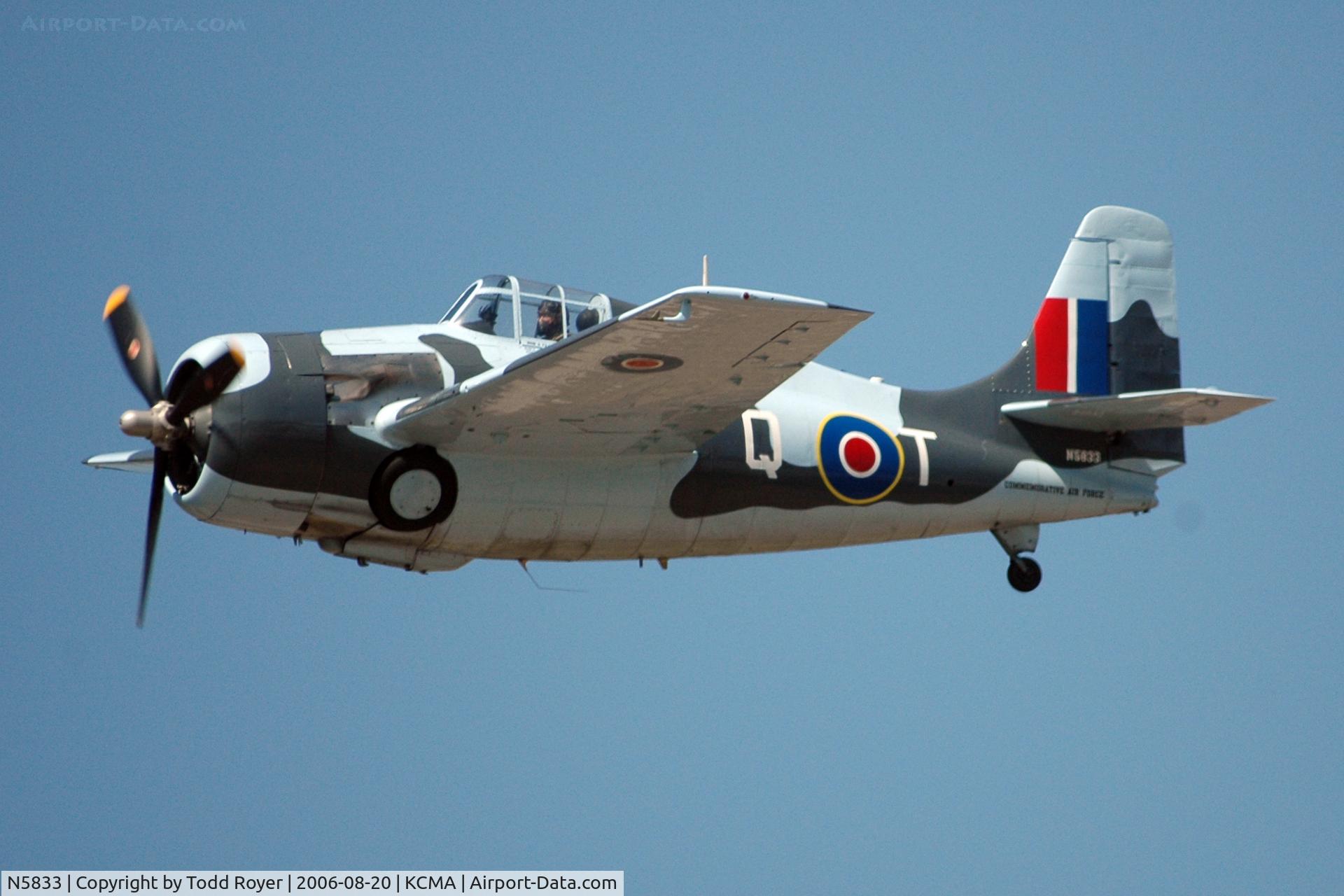 N5833, 1945 General Motors (Grumman) FM-2 Wildcat C/N 5833, Camarillo Airshow 2006