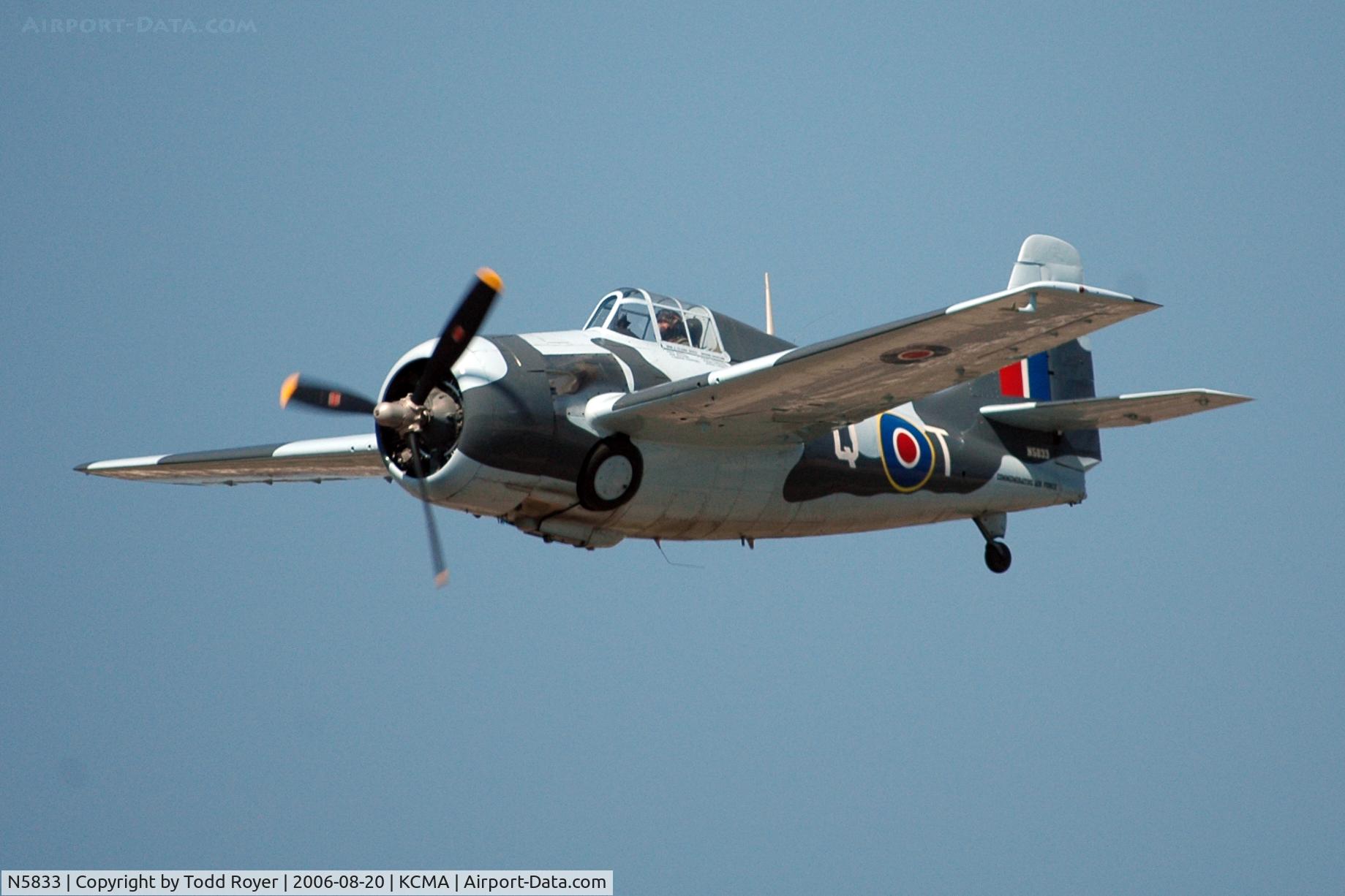 N5833, 1945 General Motors (Grumman) FM-2 Wildcat C/N 5833, Camarillo Airshow 2006