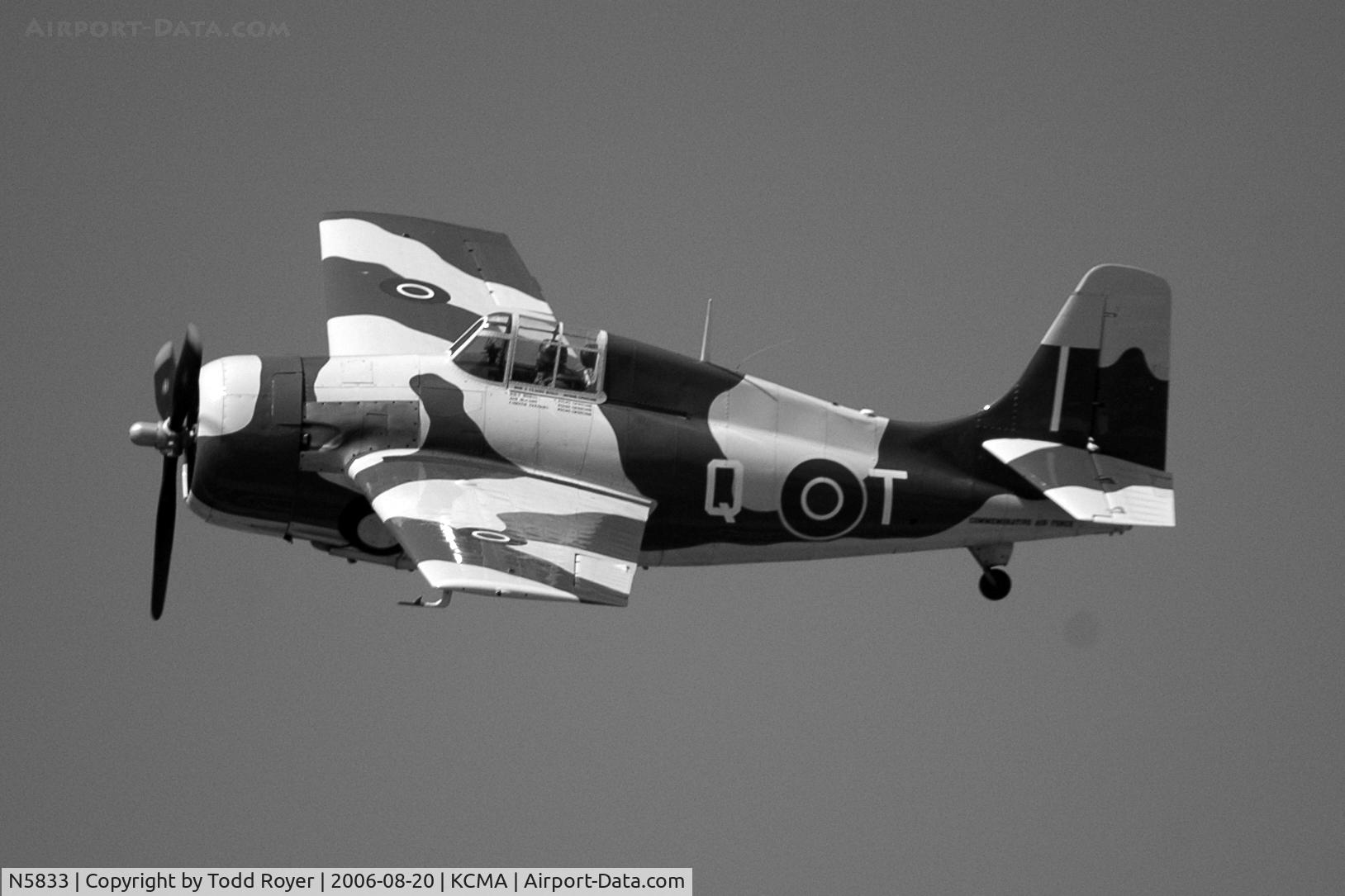 N5833, 1945 General Motors (Grumman) FM-2 Wildcat C/N 5833, Camarillo Airshow 2006