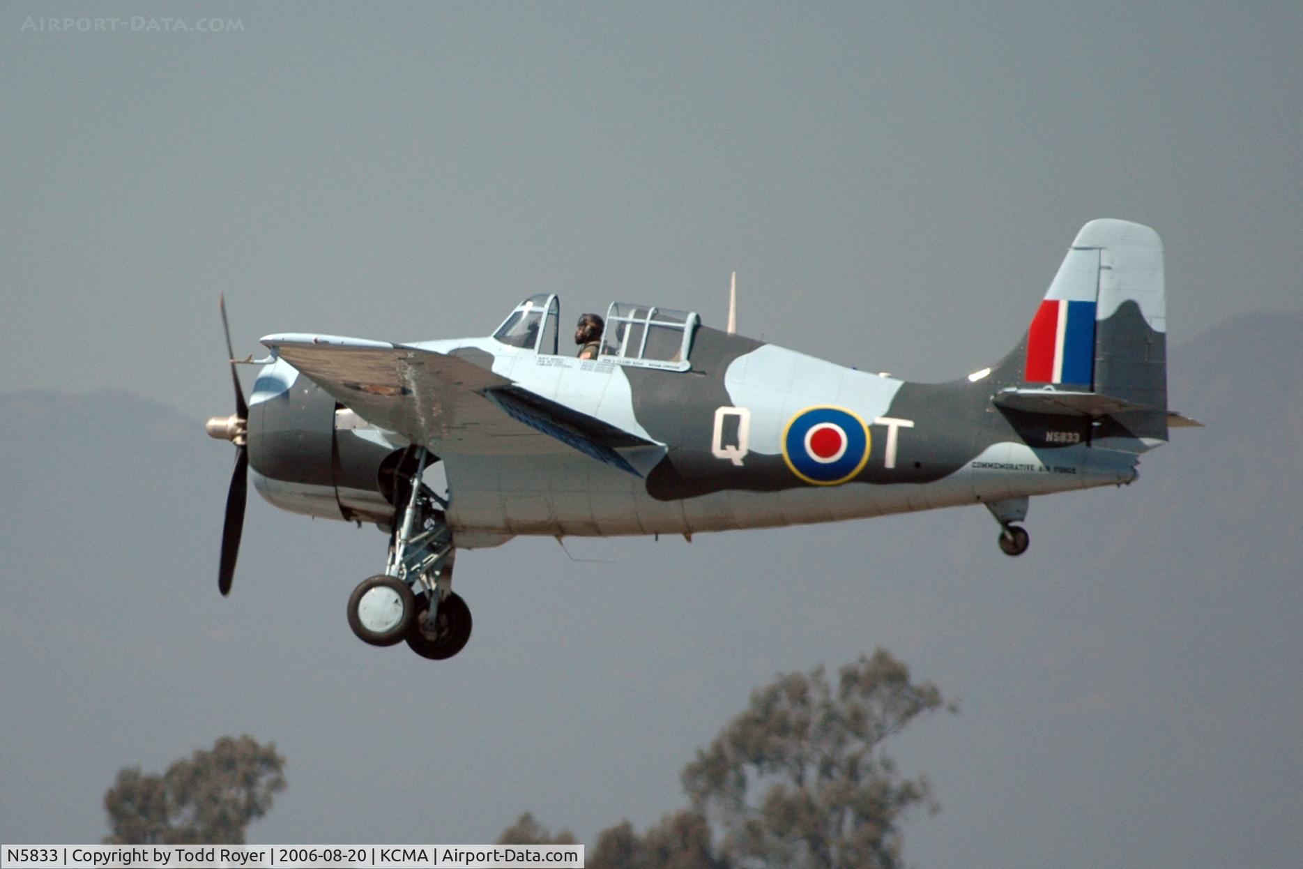 N5833, 1945 General Motors (Grumman) FM-2 Wildcat C/N 5833, Camarillo Airshow 2006