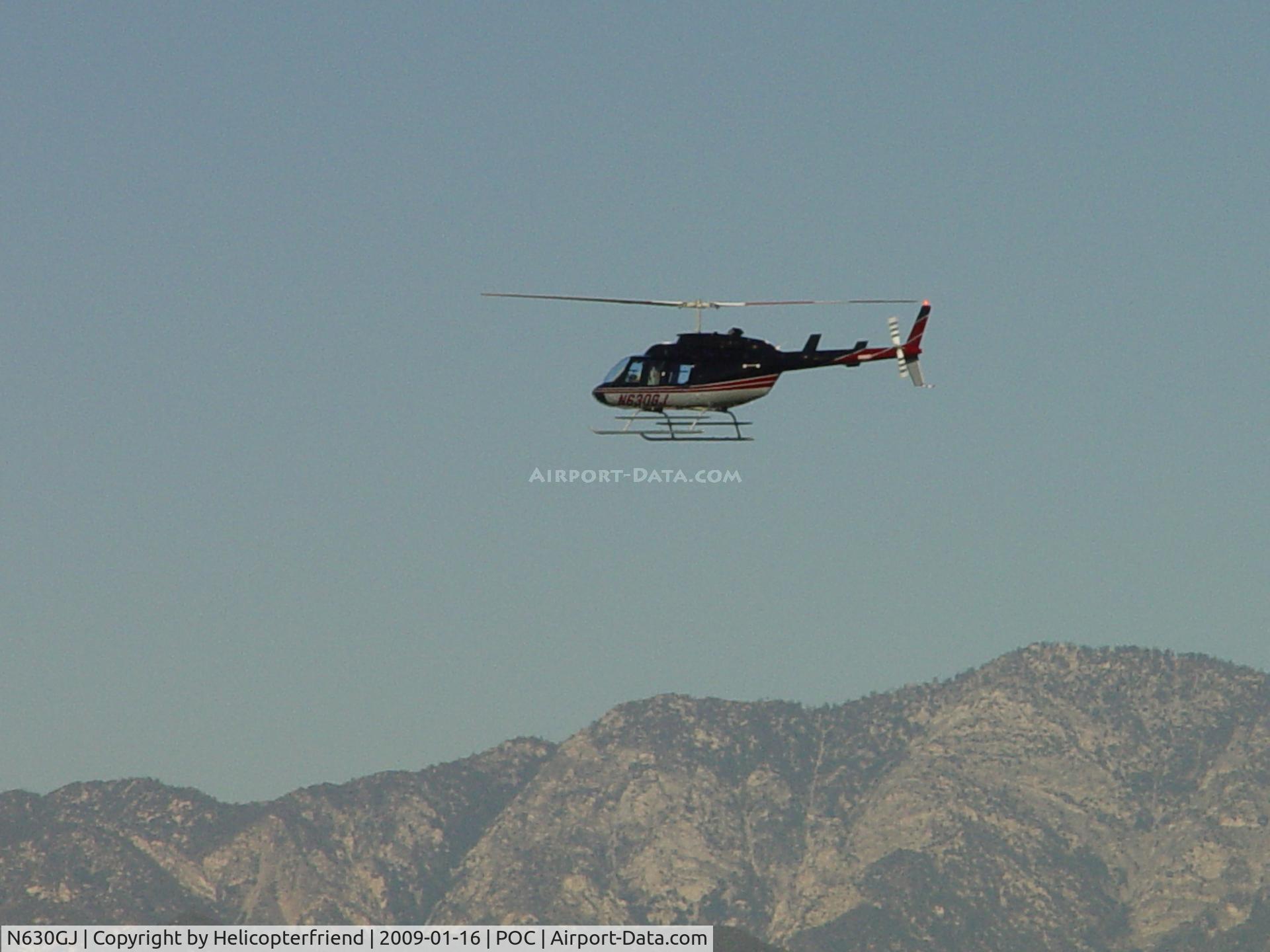 N630GJ, 2008 Bell 206L-4 LongRanger IV LongRanger C/N 52376, Westbound, northside enroute to pad