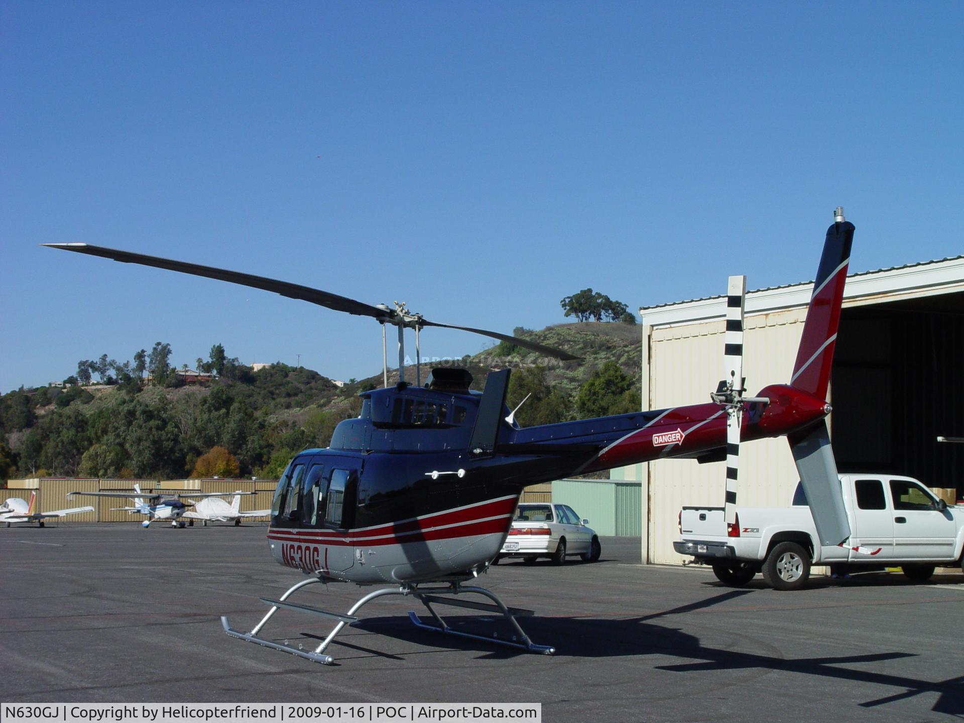 N630GJ, 2008 Bell 206L-4 LongRanger IV LongRanger C/N 52376, Making ready to move into the Hanger