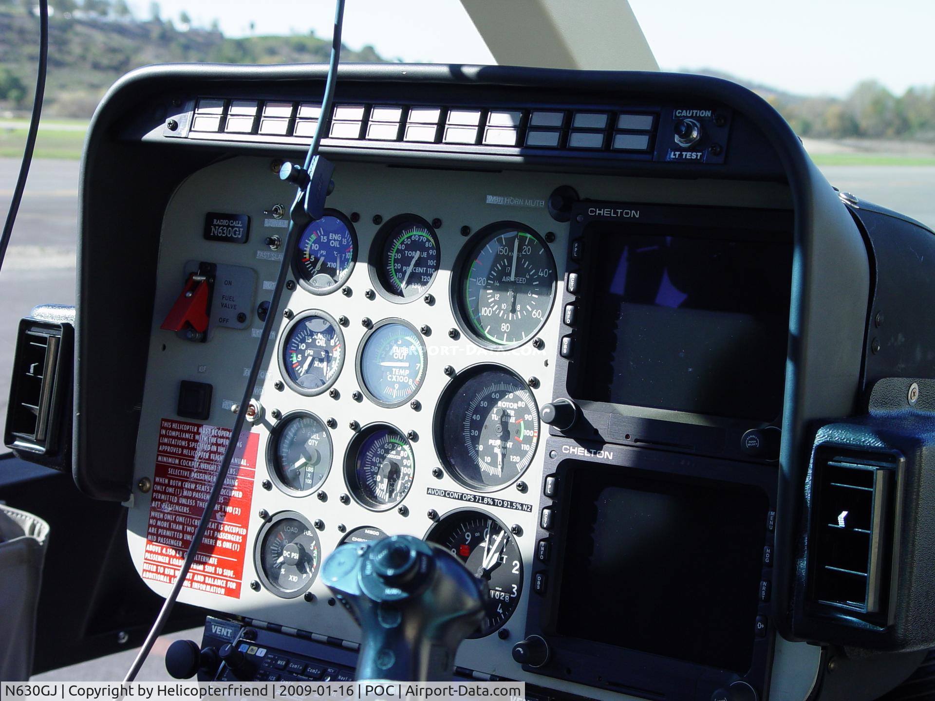 N630GJ, 2008 Bell 206L-4 LongRanger IV LongRanger C/N 52376, Instrument panel