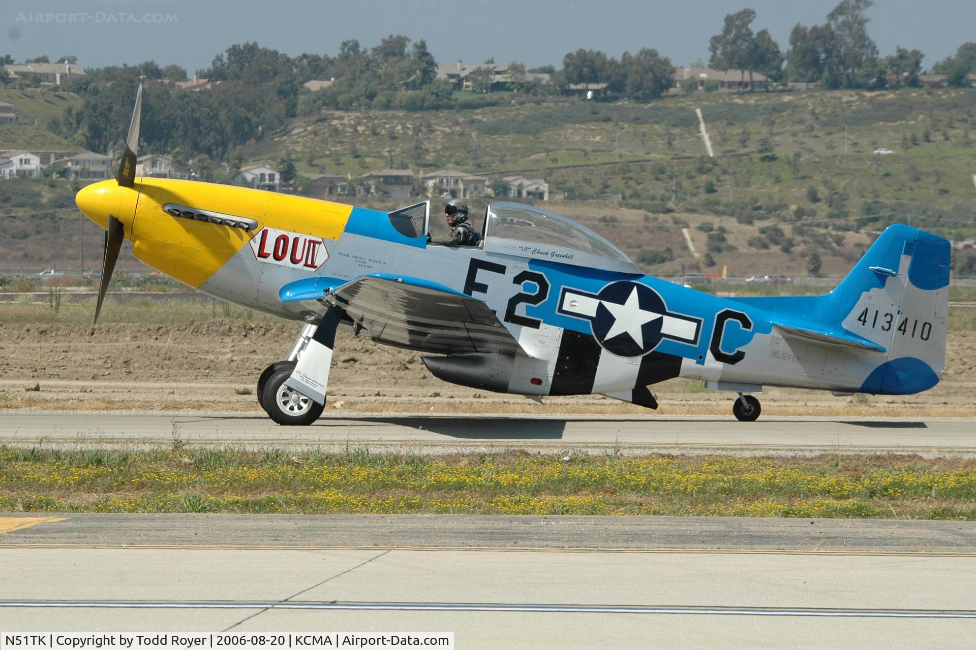 N51TK, North American F-51D Mustang C/N 44-63350, Camarillo Airshow 2006