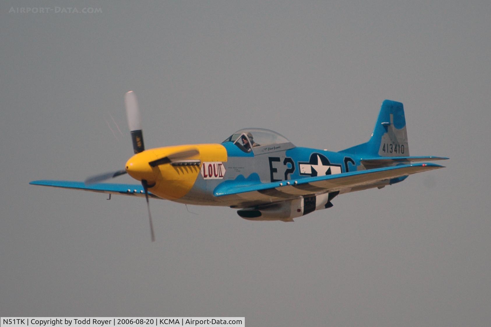 N51TK, North American F-51D Mustang C/N 44-63350, Camarillo Airshow 2006
