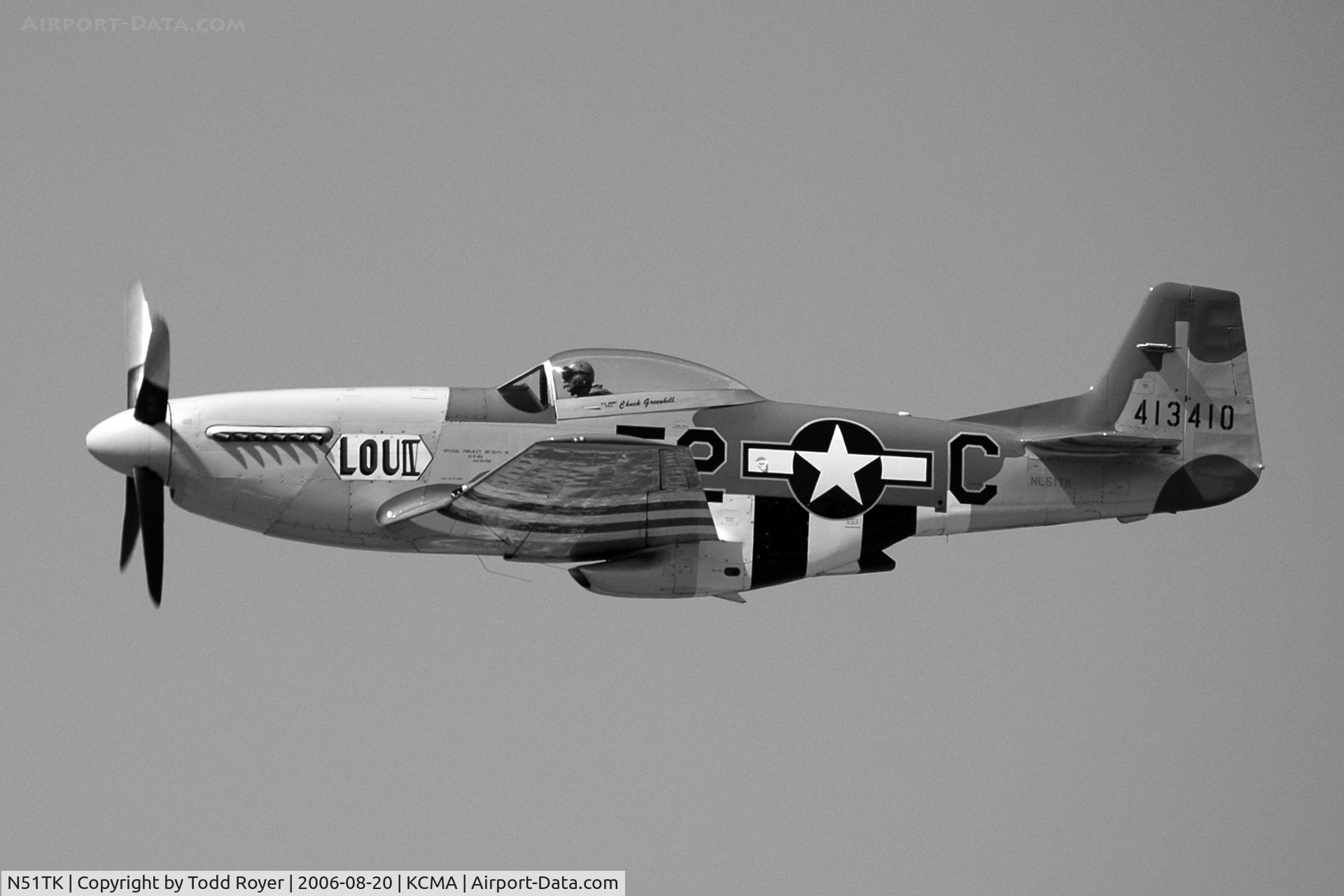 N51TK, North American F-51D Mustang C/N 44-63350, Camarillo Airshow 2006