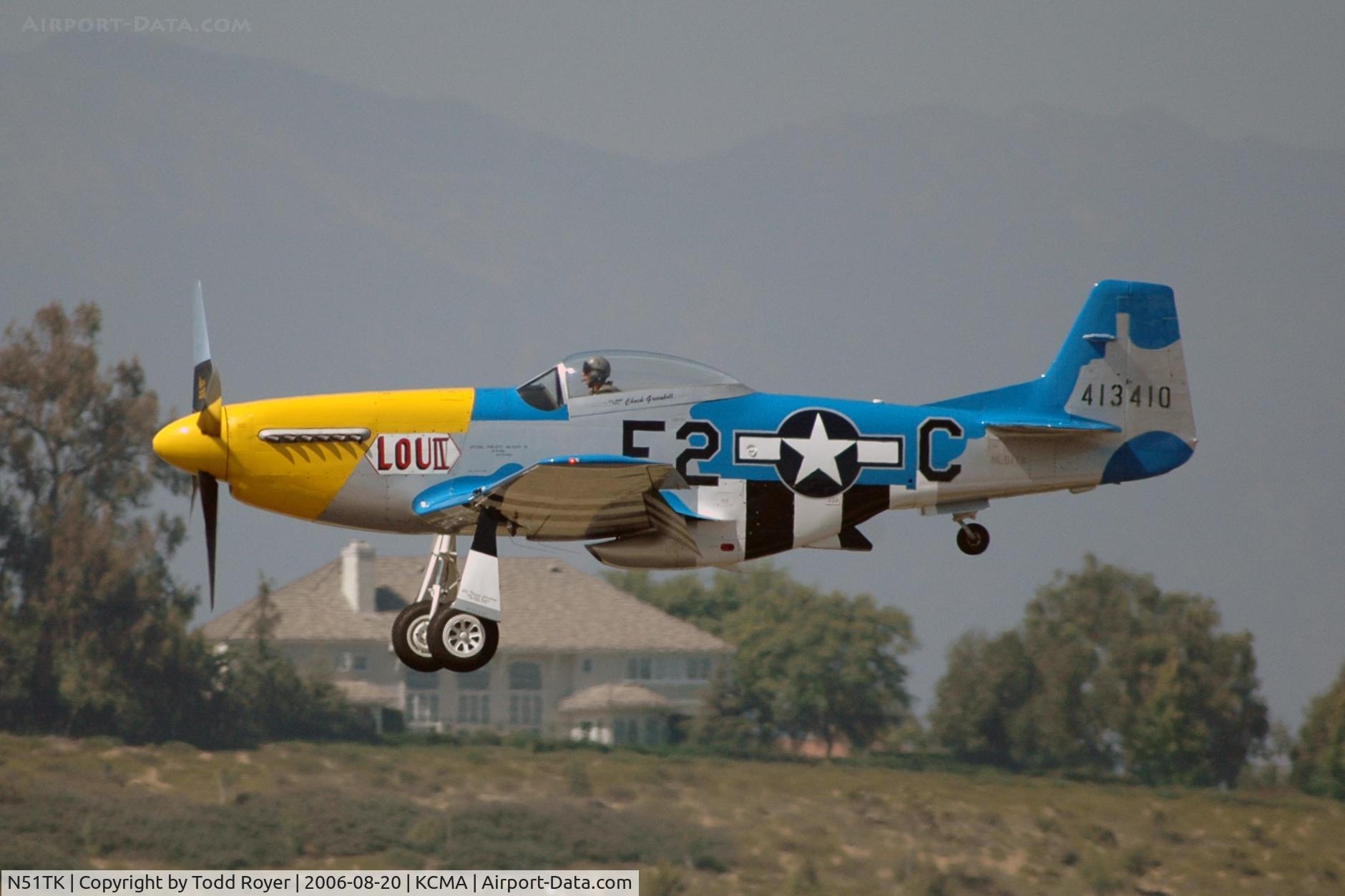 N51TK, North American F-51D Mustang C/N 44-63350, Camarillo Airshow 2006