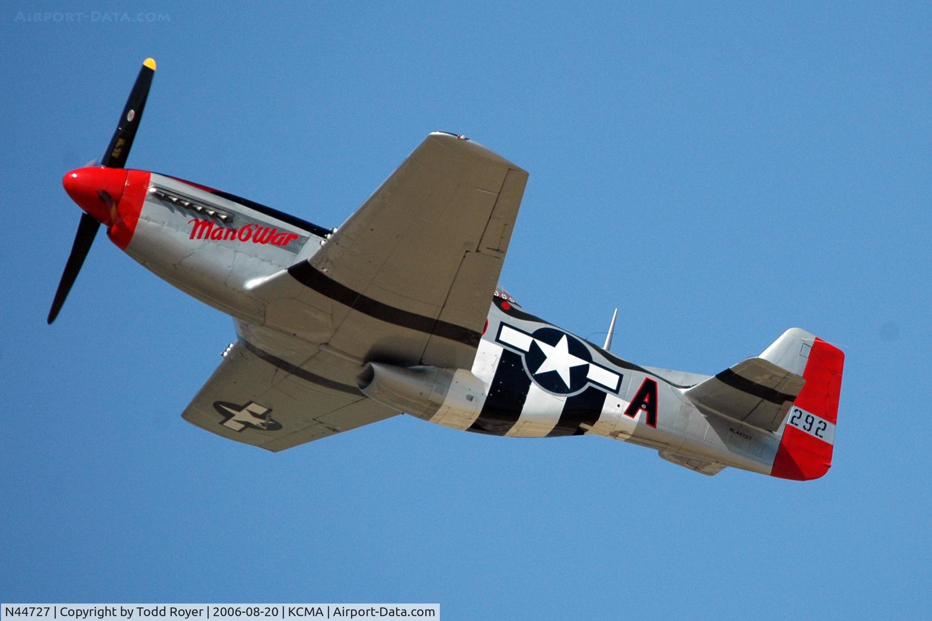 N44727, 1944 North American P-51D Mustang C/N 122-39198, Camarillo Airshow 2006