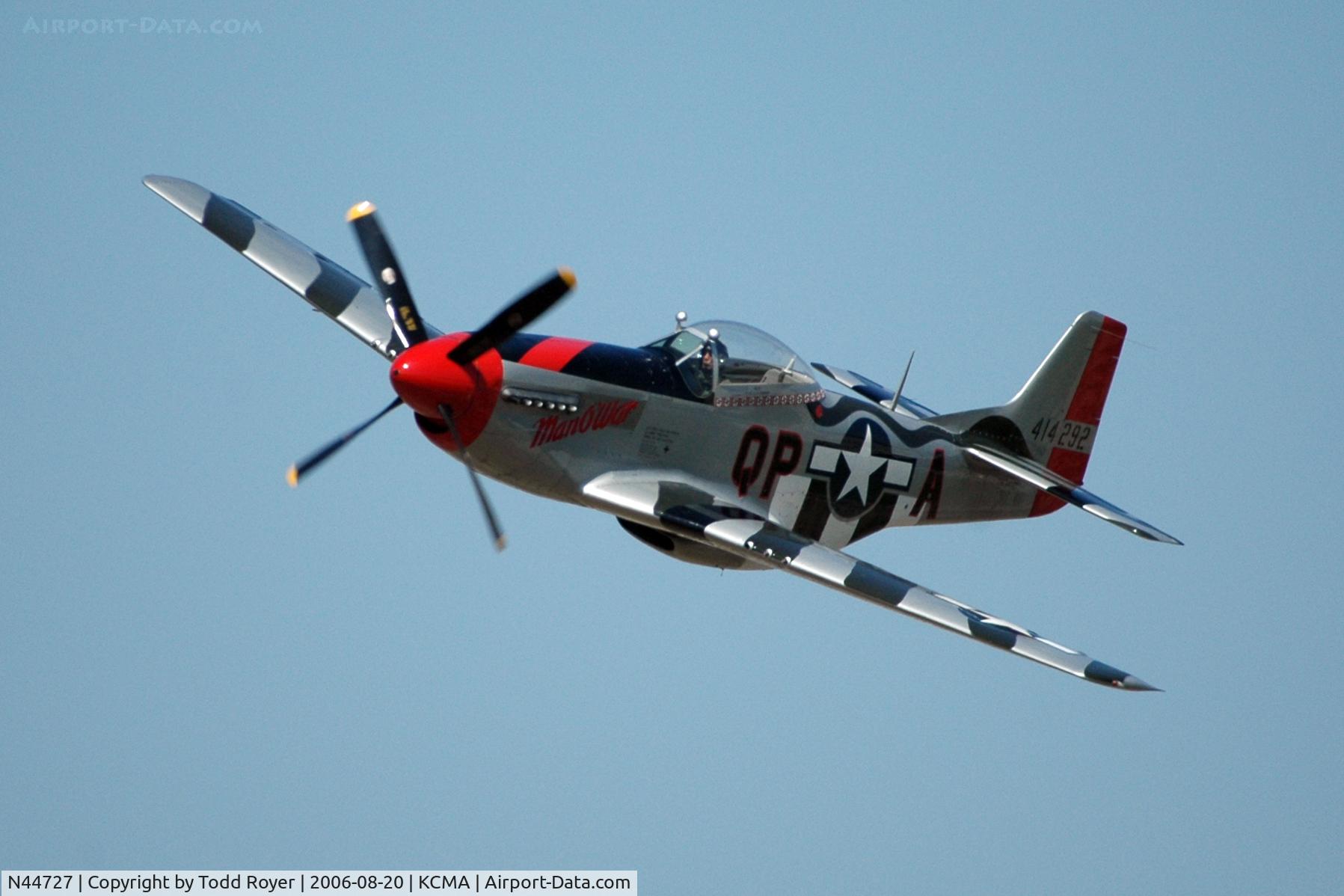 N44727, 1944 North American P-51D Mustang C/N 122-39198, Camarillo Airshow 2006
