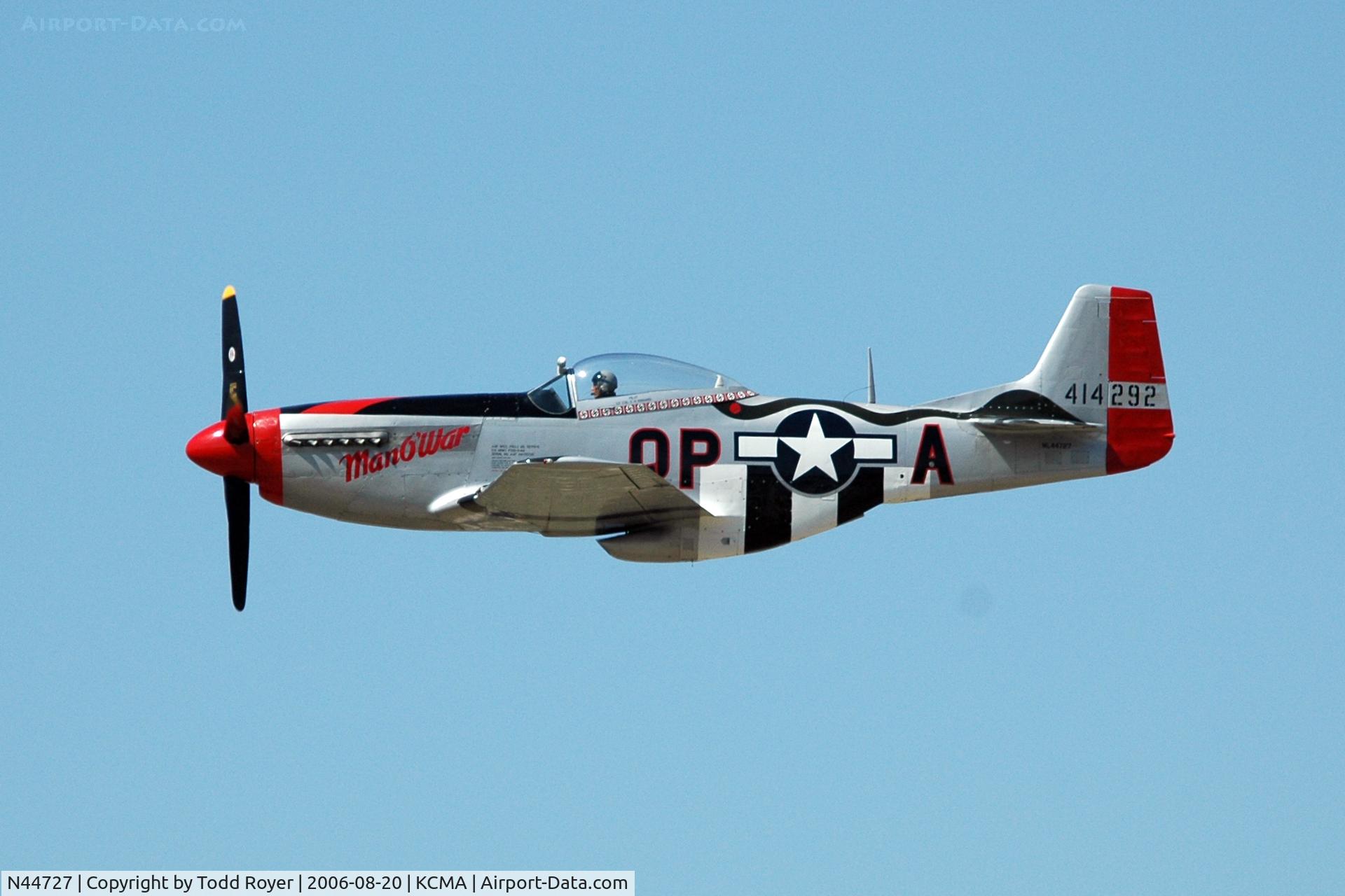 N44727, 1944 North American P-51D Mustang C/N 122-39198, Camarillo Airshow 2006