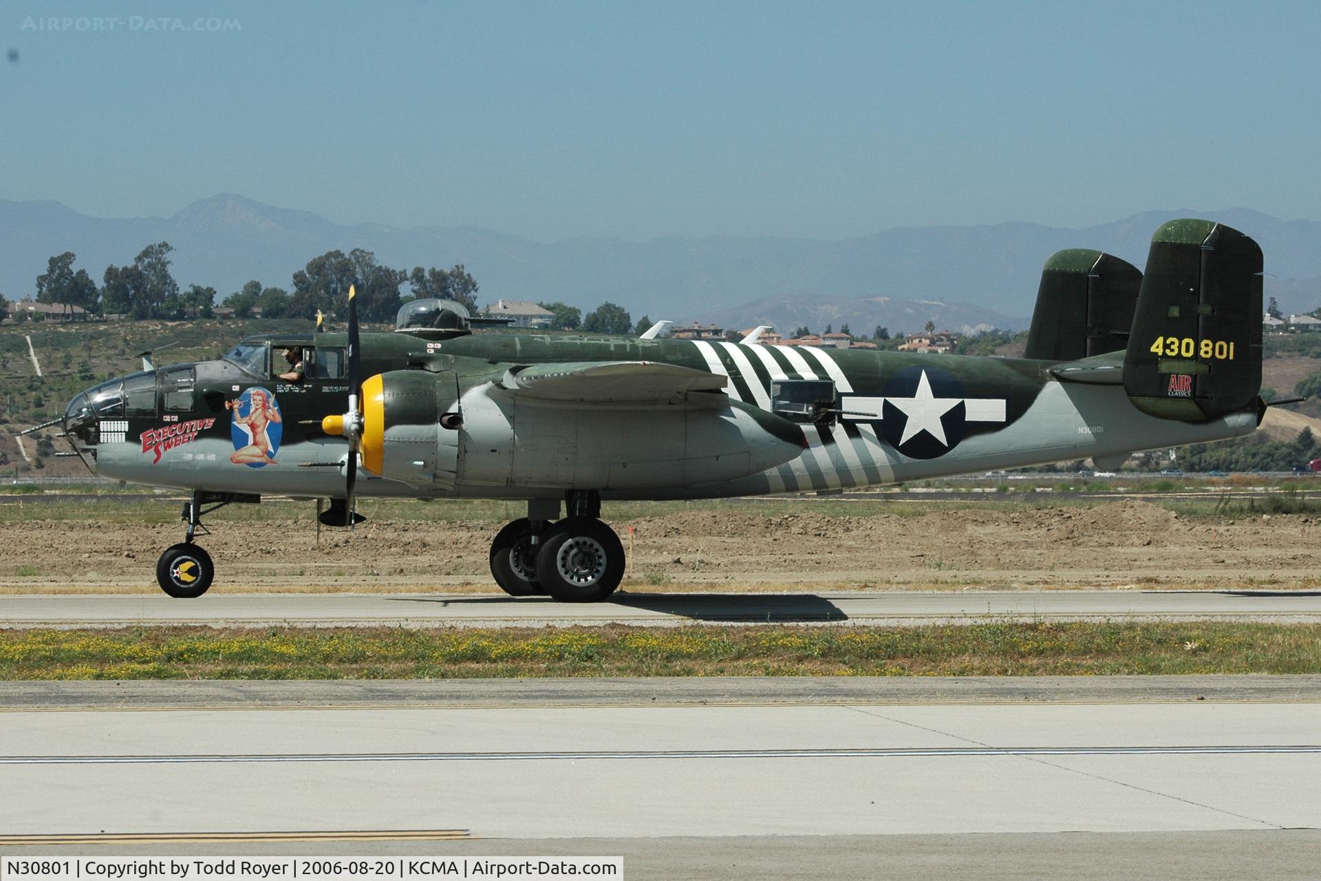 N30801, 1944 North American TB-25N Mitchell C/N 108-34076, Camarillo Airshow 2006
