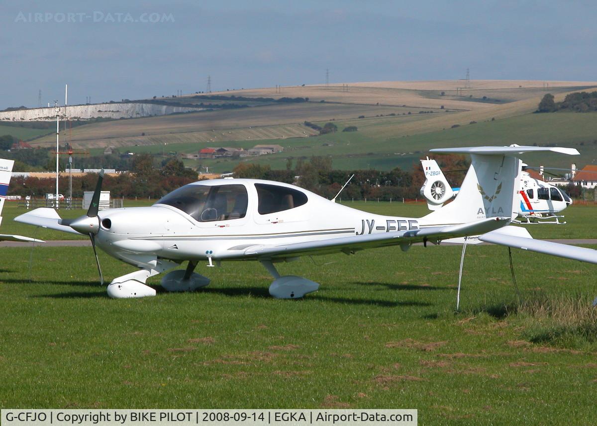 G-CFJO, 2007 Diamond DA-40D Diamond Star C/N D4.296, STILL CARRYING PREVIOUS JORDANIAN REGISTRATION