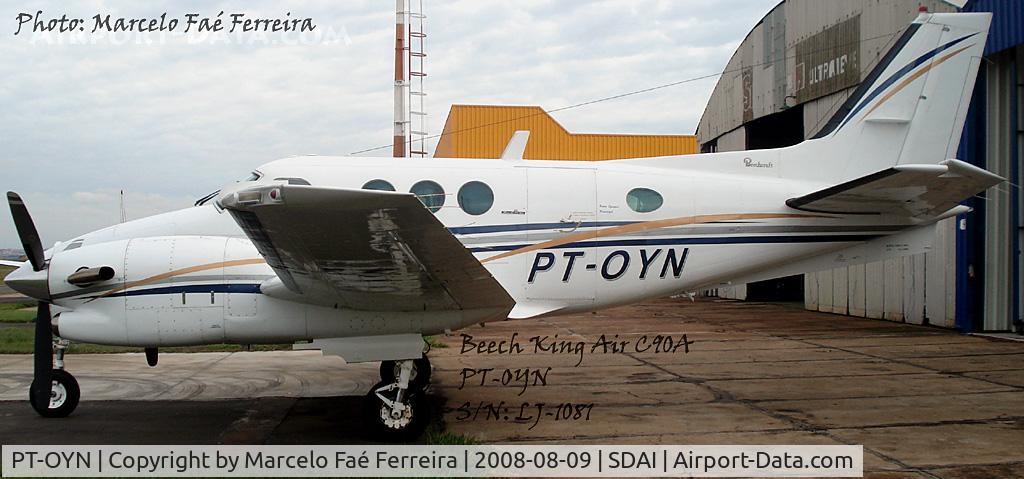 PT-OYN, Beech King Air C90A C/N LJ-1081, Americana-SP Brazil