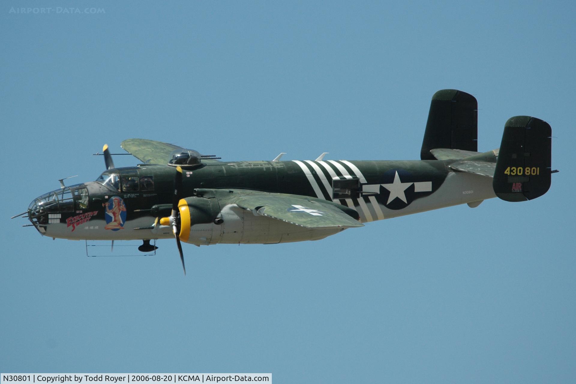 N30801, 1944 North American TB-25N Mitchell C/N 108-34076, Camarillo Airshow 2006