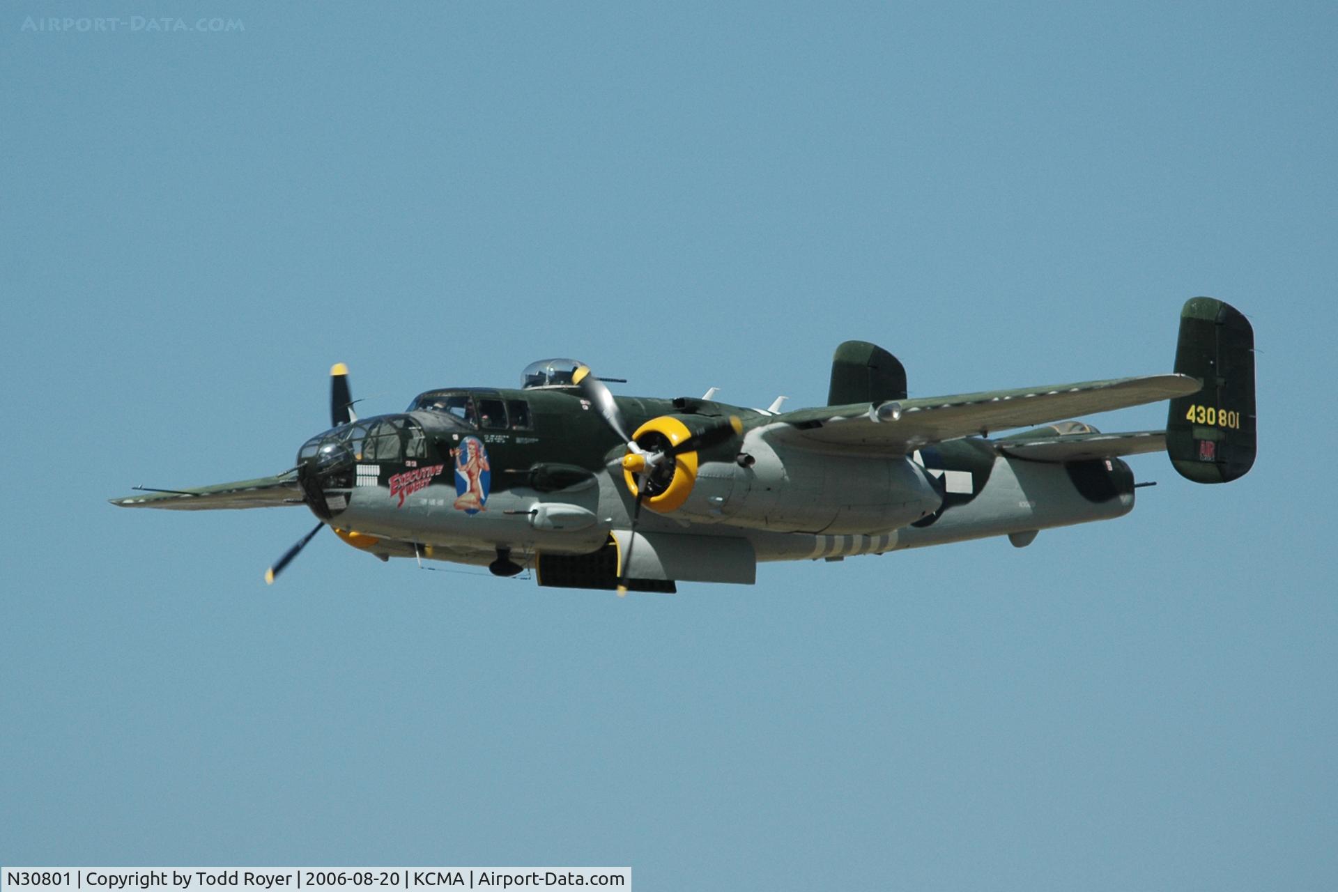 N30801, 1944 North American TB-25N Mitchell C/N 108-34076, Camarillo Airshow 2006
