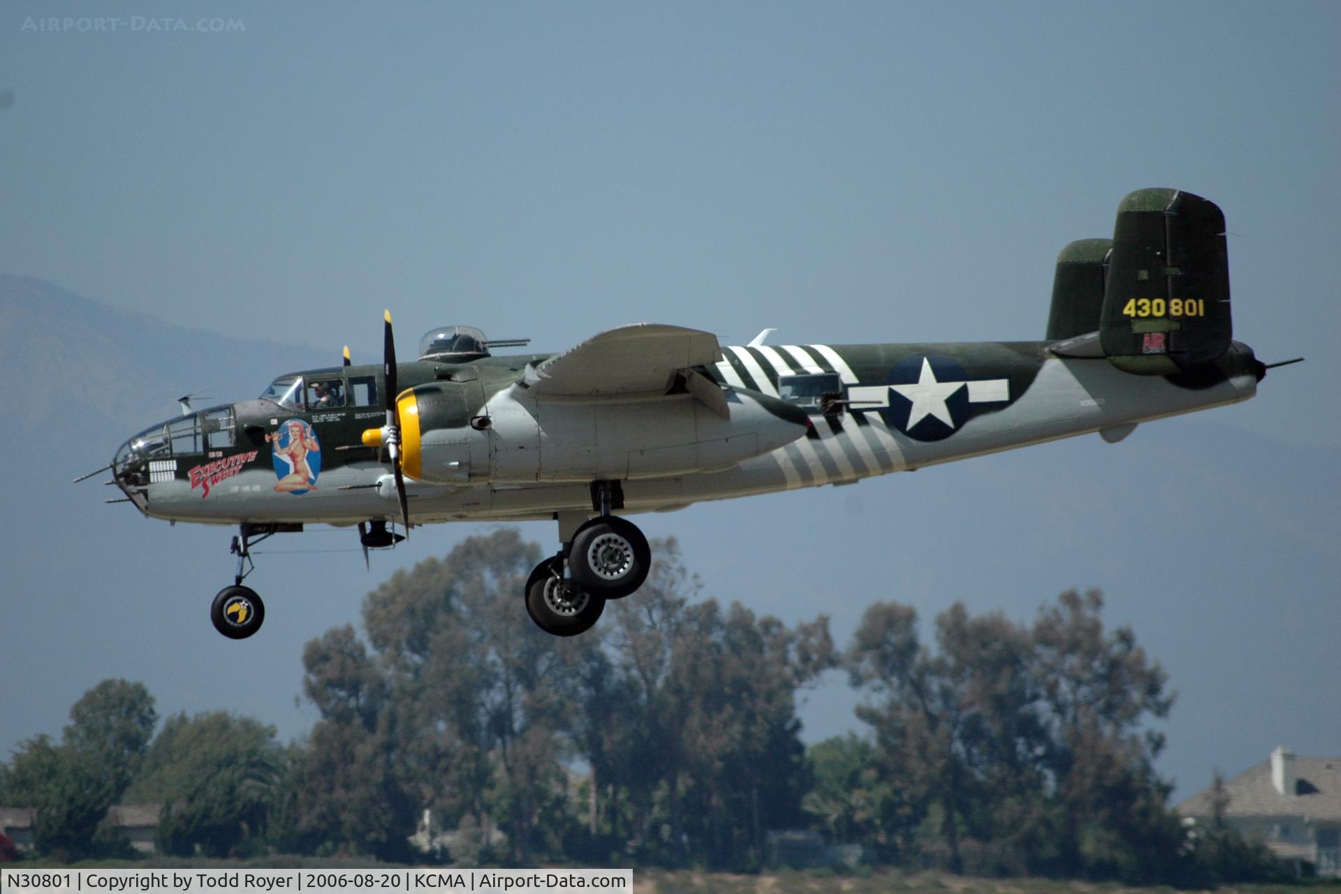 N30801, 1944 North American TB-25N Mitchell C/N 108-34076, Camarillo Airshow 2006