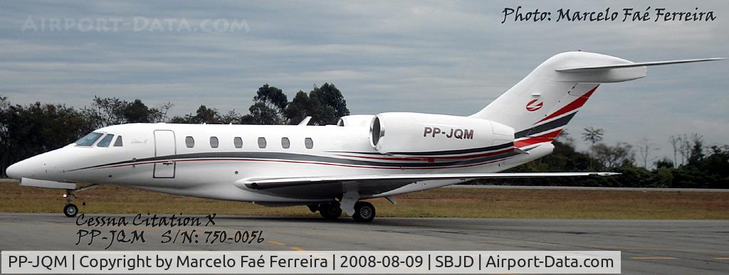 PP-JQM, 1998 Cessna 750 Citation X Citation X C/N 750-0056, In Jundiaí-SP. SBJD
