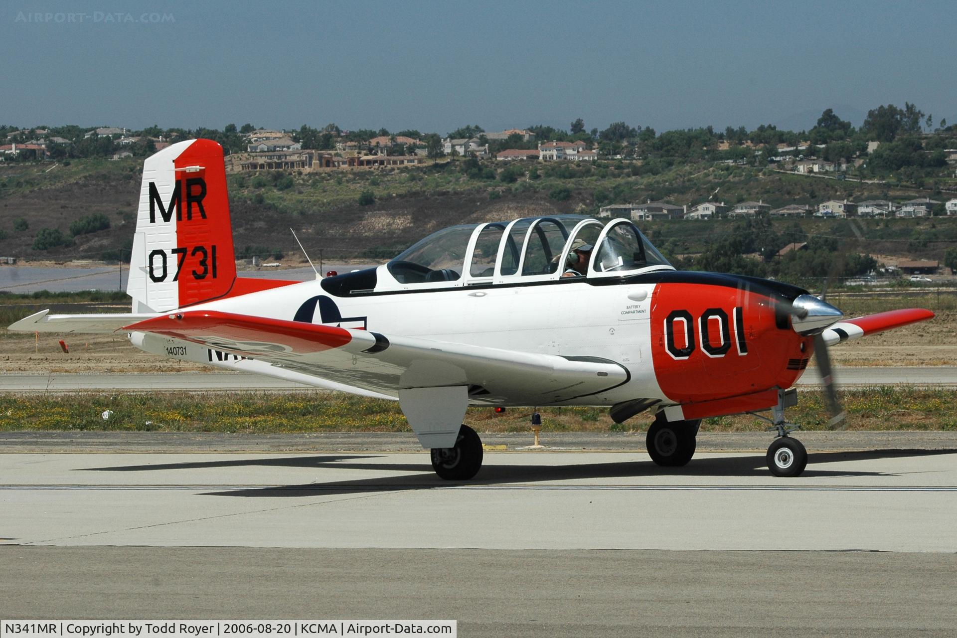 N341MR, 1955 Beech D-45 (T-34B) Mentor C/N BG-65, Camarillo Airshow 2006