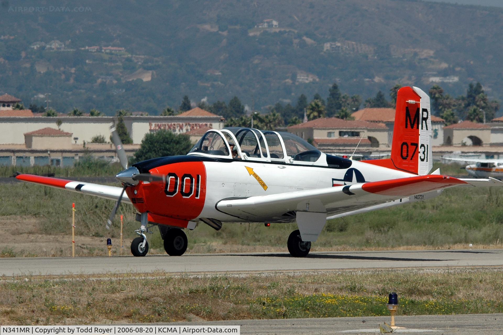 N341MR, 1955 Beech D-45 (T-34B) Mentor C/N BG-65, Camarillo Airshow 2006