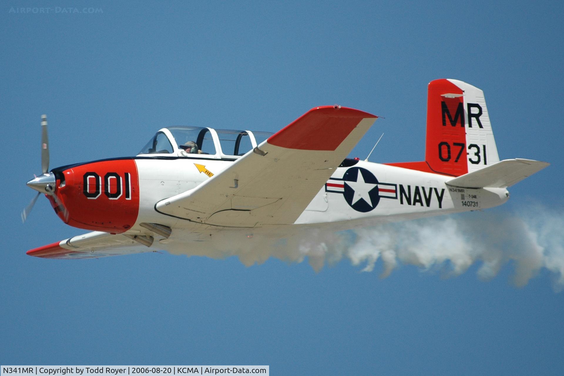 N341MR, 1955 Beech D-45 (T-34B) Mentor C/N BG-65, Camarillo Airshow 2006
