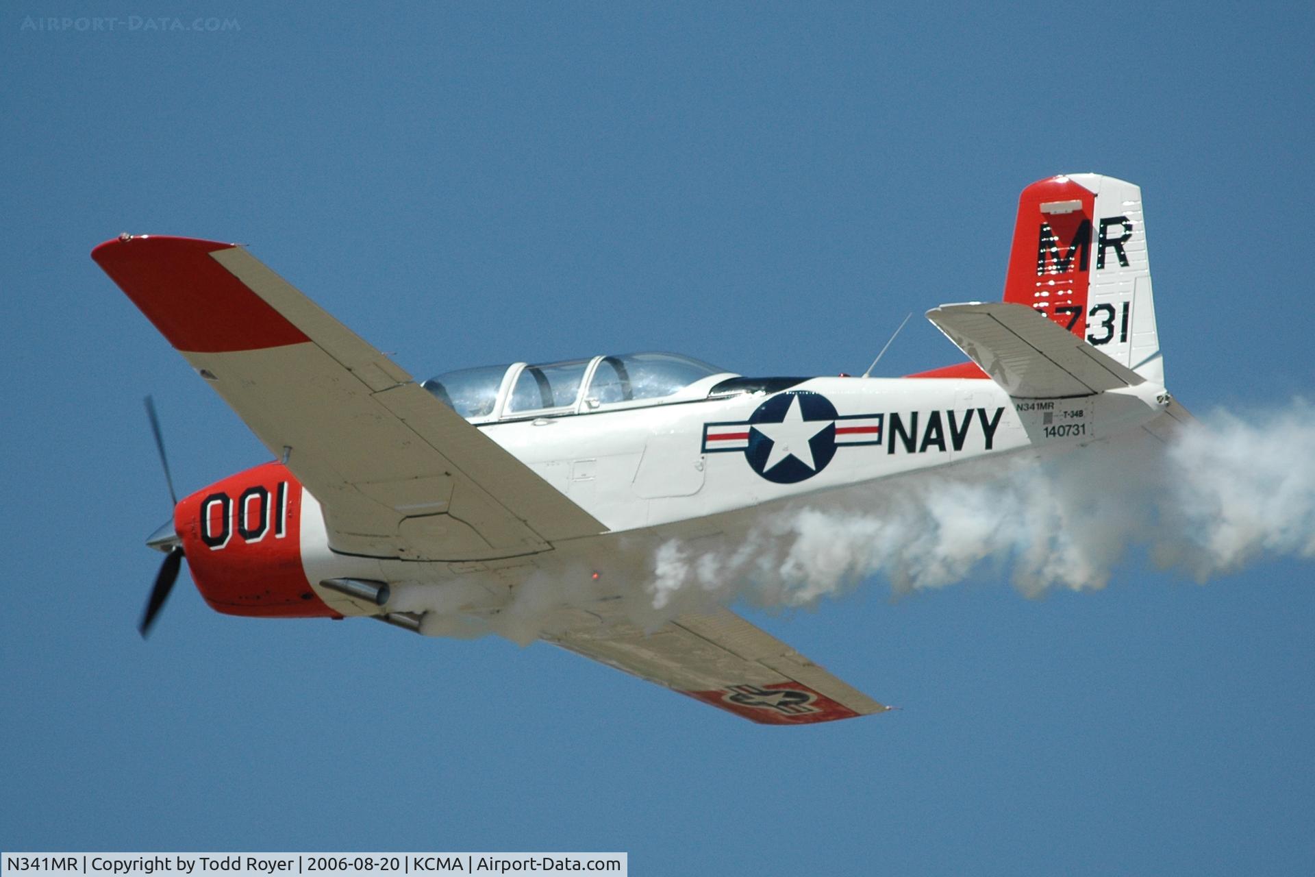 N341MR, 1955 Beech D-45 (T-34B) Mentor C/N BG-65, Camarillo Airshow 2006