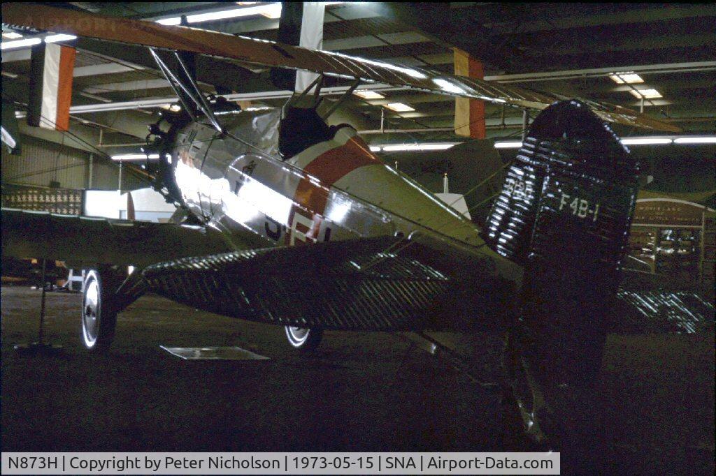 N873H, 1929 Boeing 100 C/N 1144, In the Tallmantz Collection at what was then known as Orange County Airport.