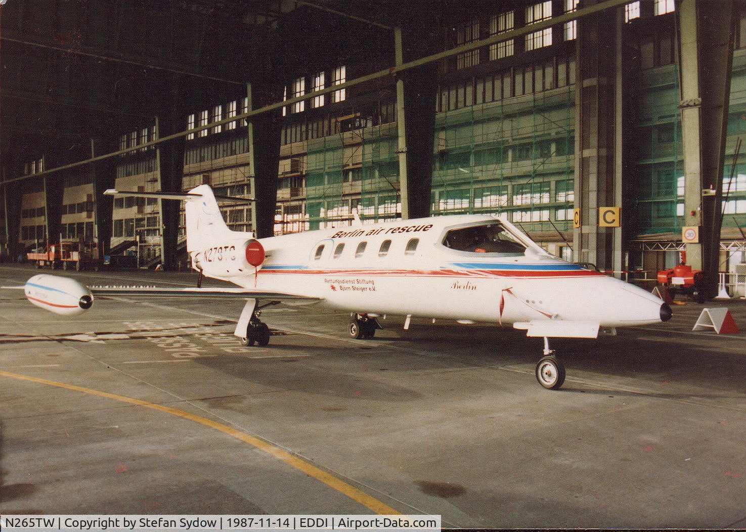 N265TW, 1978 Gates Learjet 25D C/N 265, flying for the German Air rescue in the late 80ies
