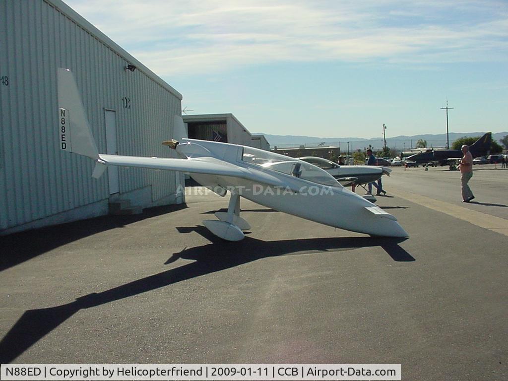 N88ED, 1990 Rutan VariEze C/N 946, Resting on it's nose at Cable Air Show